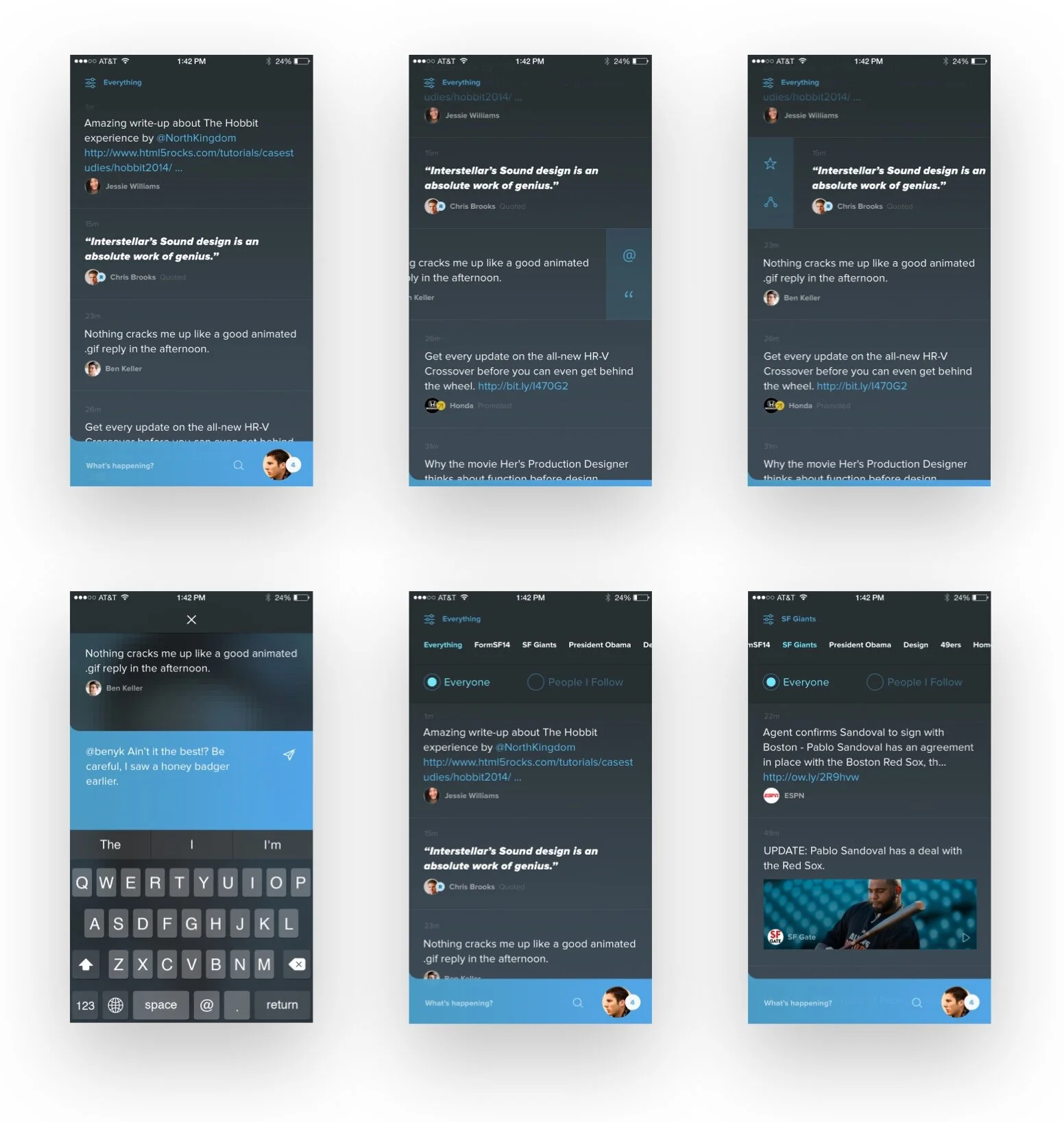 Redesigning the timeline