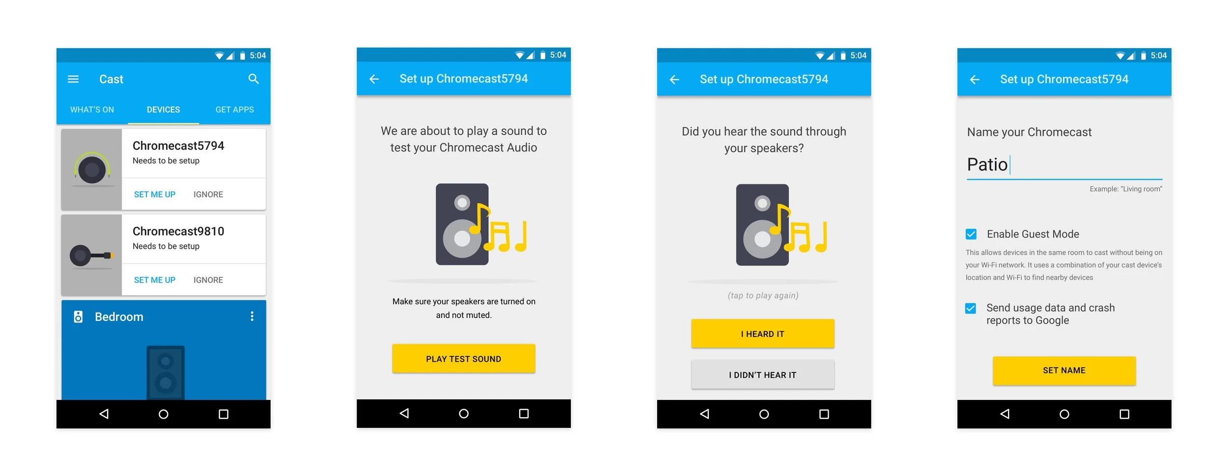 Making setup a breeze