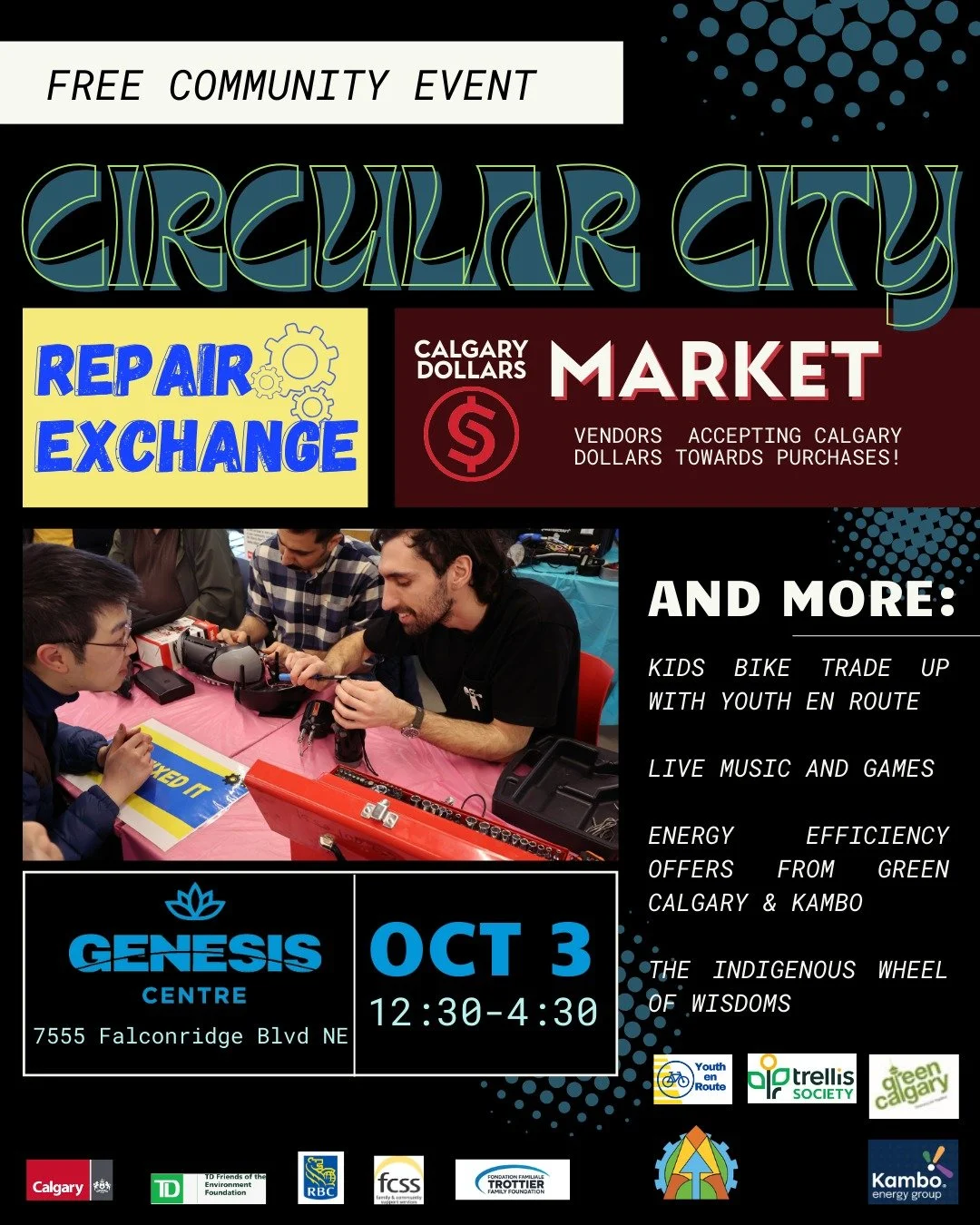 Don't forget we'll be at the Circular City event on Oct 3 at the @genesiscentre ! 

It's a day packed with lots of activities for family, friends, and all to join! 

There will be:
❤️ C$ Market, with local vendors all accepting Calgary Dollars toward