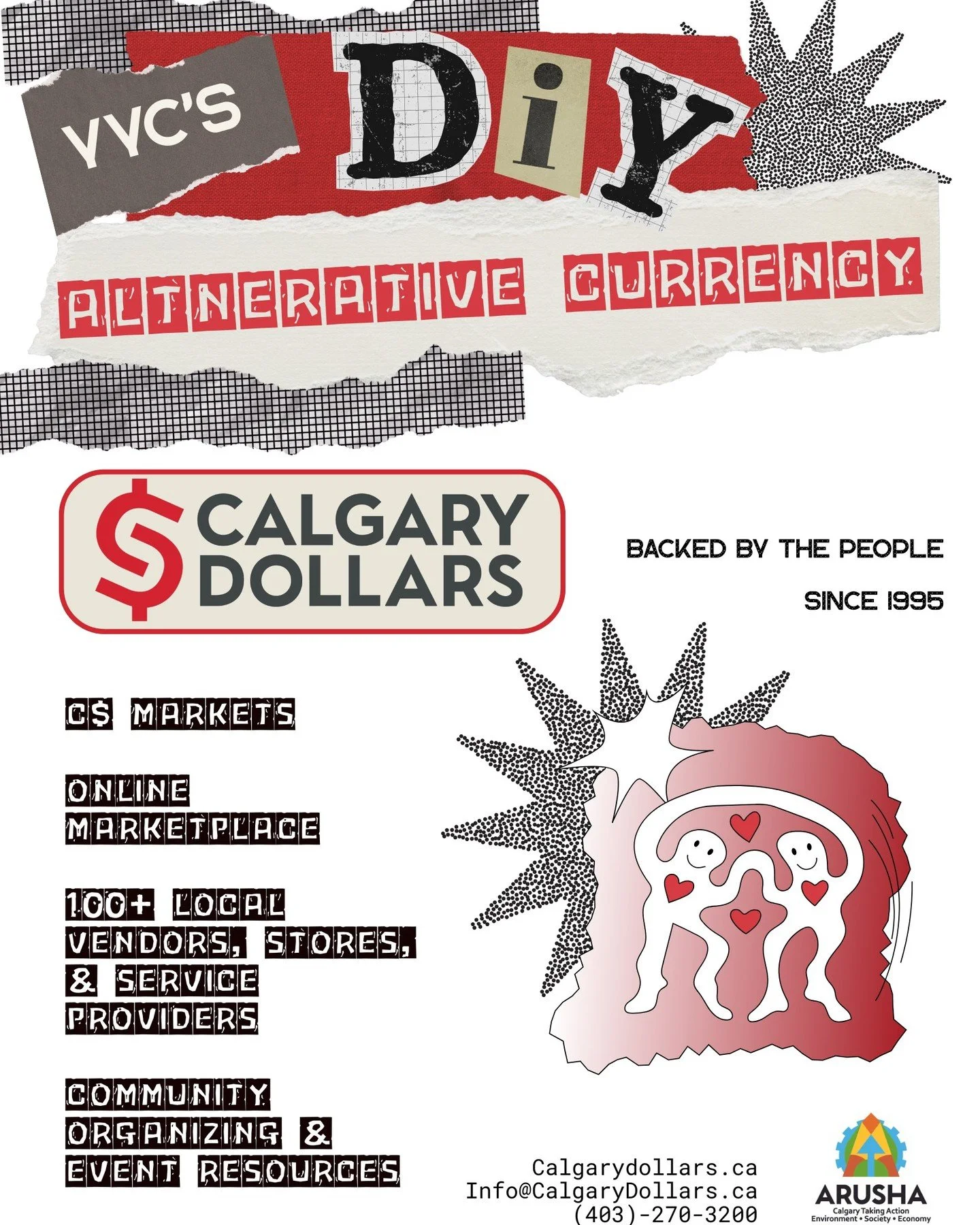 Calgary Dollars &amp; Repair Exchange will be at the @punkrockfleamarketyyc TOMORROW! 😊

Come by the Arusha Centre's table to learn about our C$ - an alternative &quot;DIY&quot; currency, and Repair Exchange events! 

See you Saturday (Oct 25) at Mi