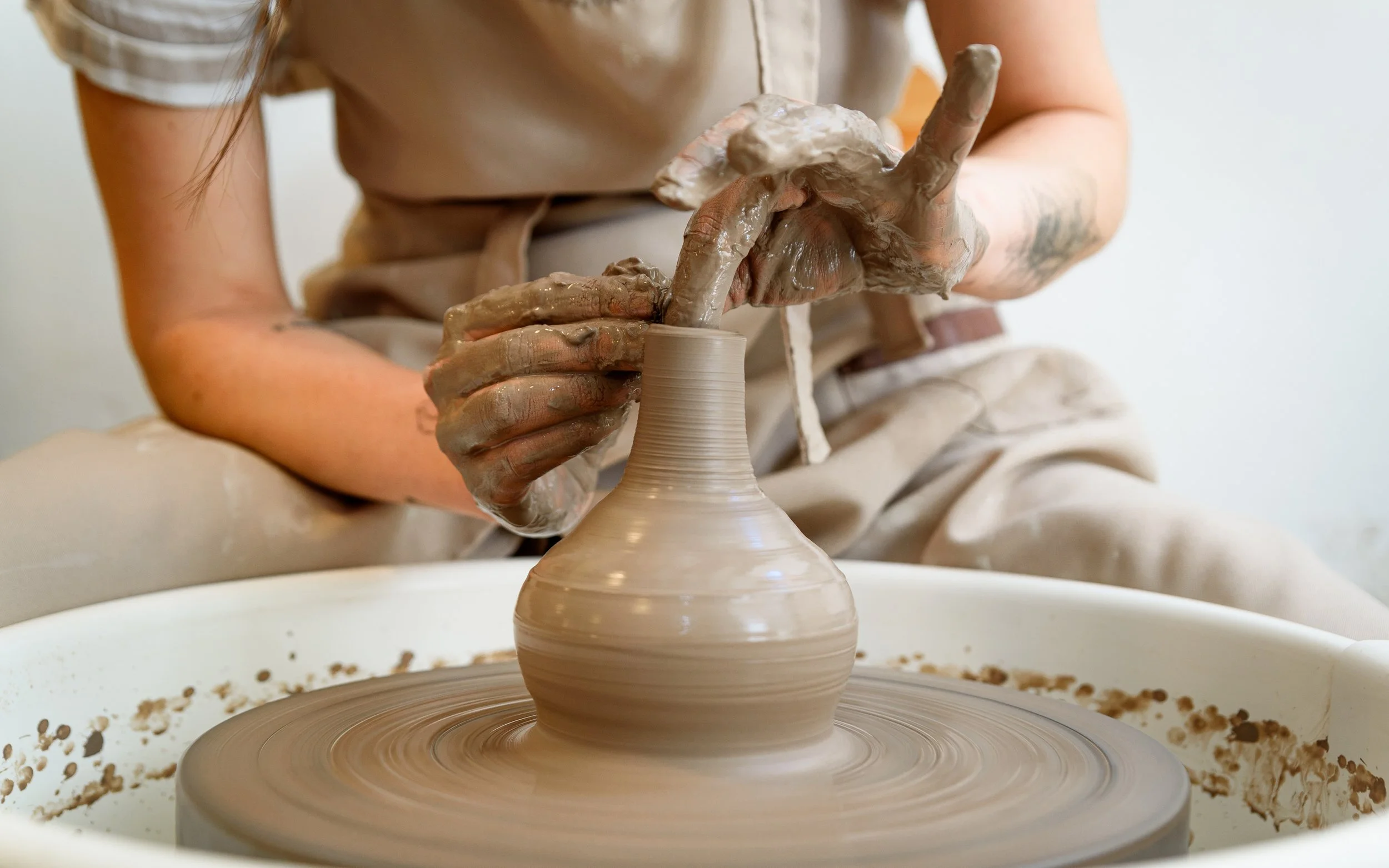 Beginner Wheel Pottery: Morning Sessions
