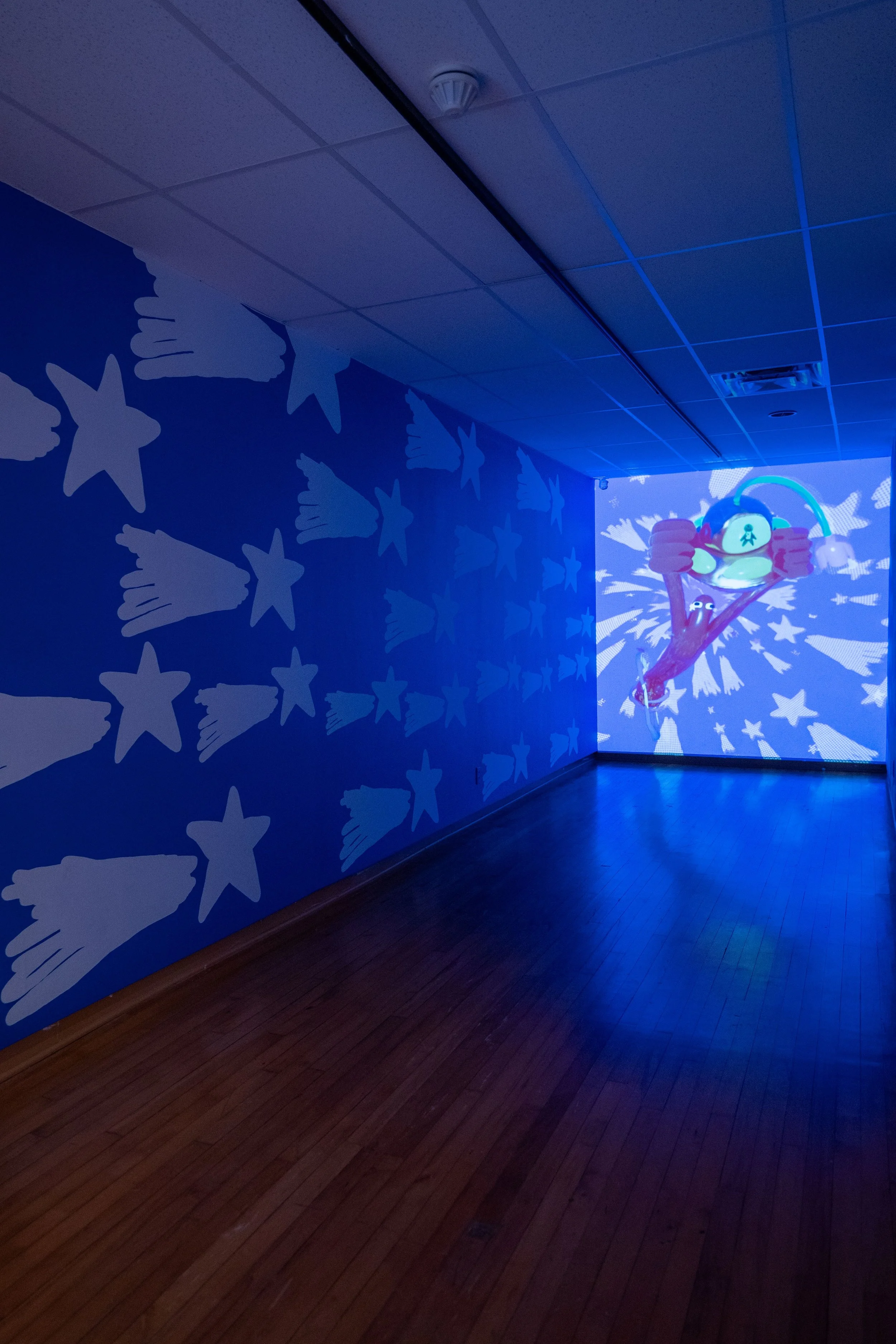 Installation view of "Speed Run" (Thames Art Gallery, 2025)