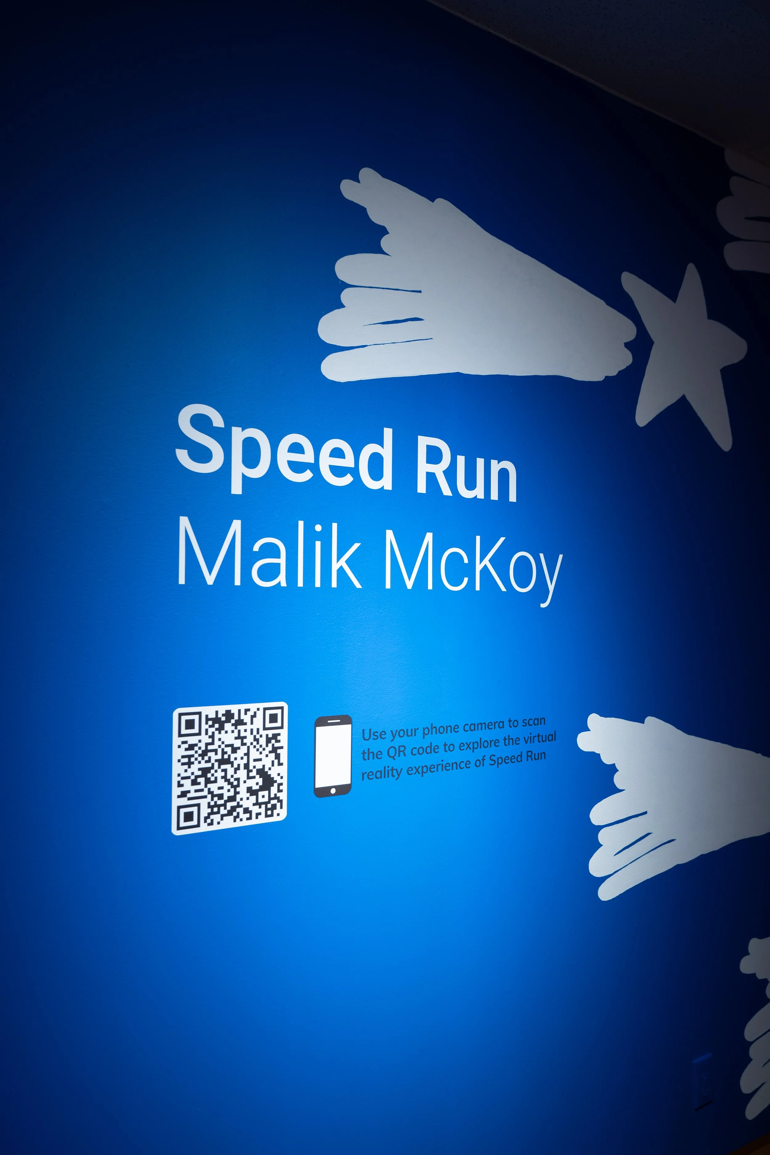 Installation view of "Speed Run" (Thames Art Gallery, 2025)