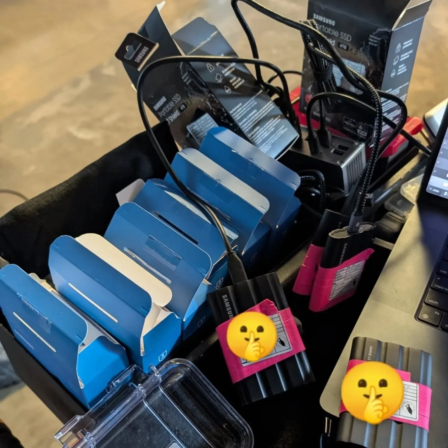 Lol. This doesn't include the 2x 24 TB raids down below that are full. #digitalimagingtechnician #dit #setlife #valitestech