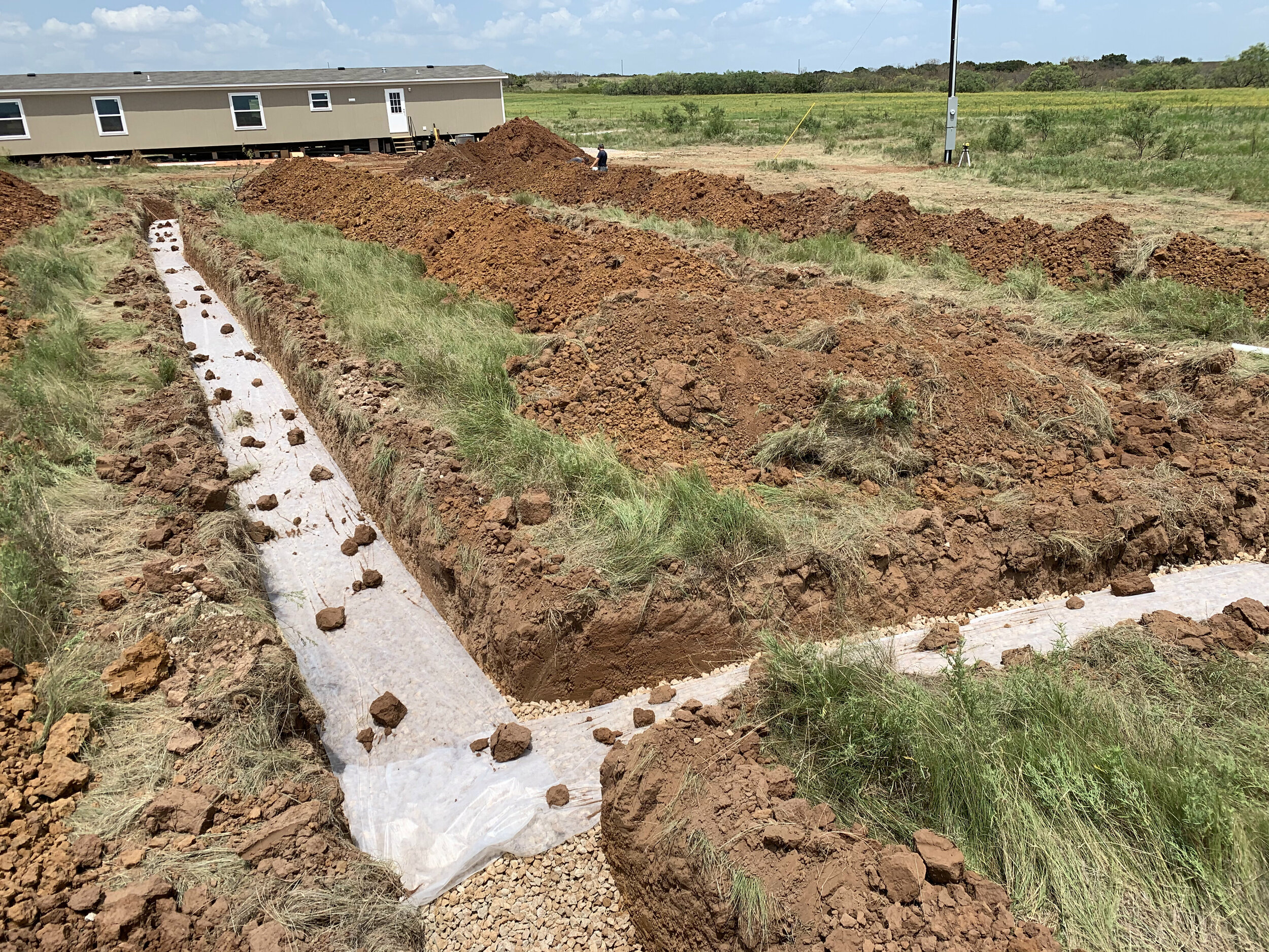 Septic Trench Excavation