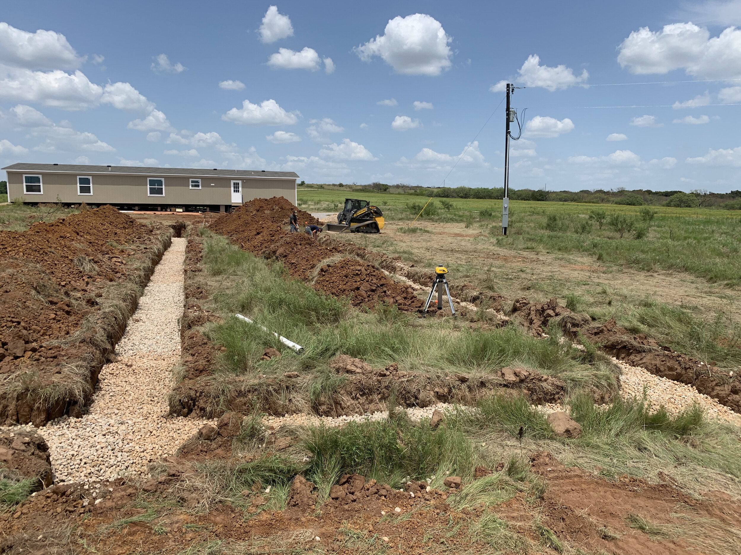 Excavating Septic System