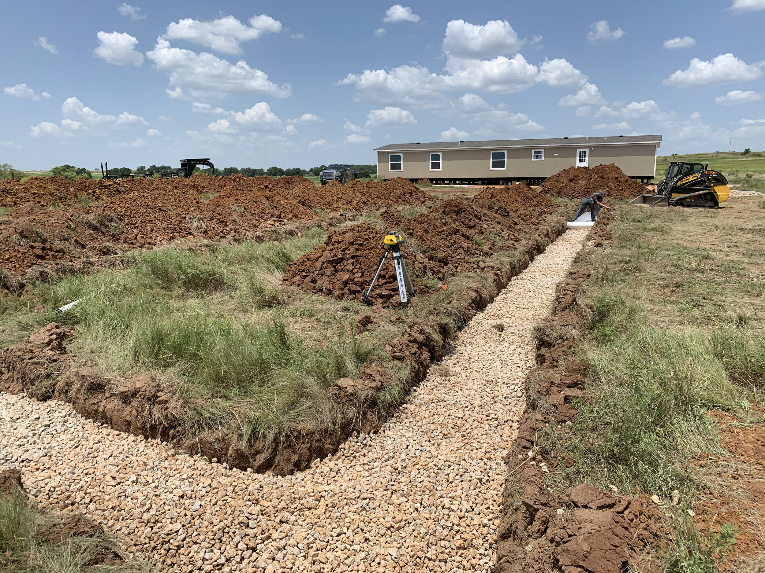 Trenches for Septic System
