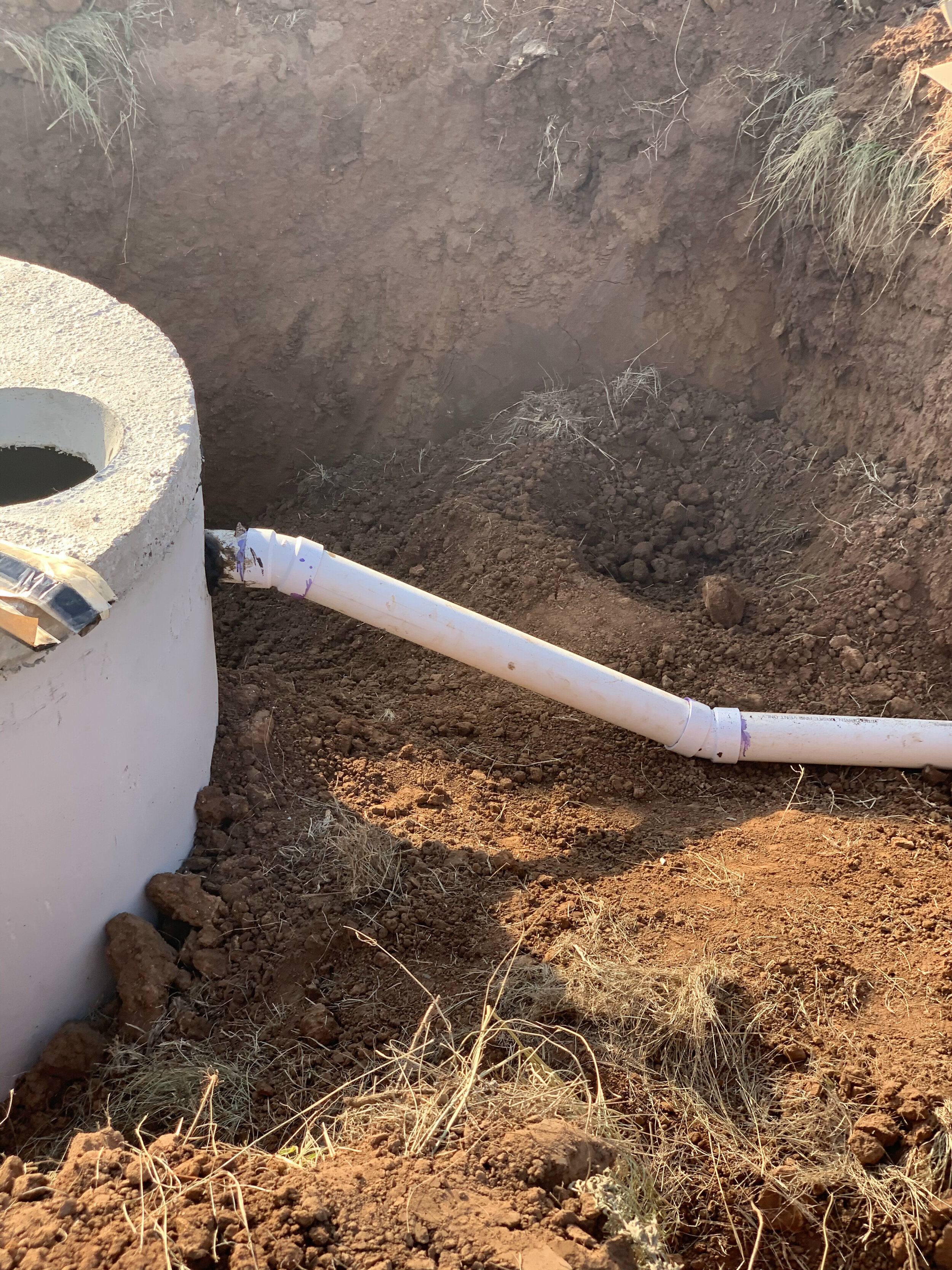 Piping for Septic System