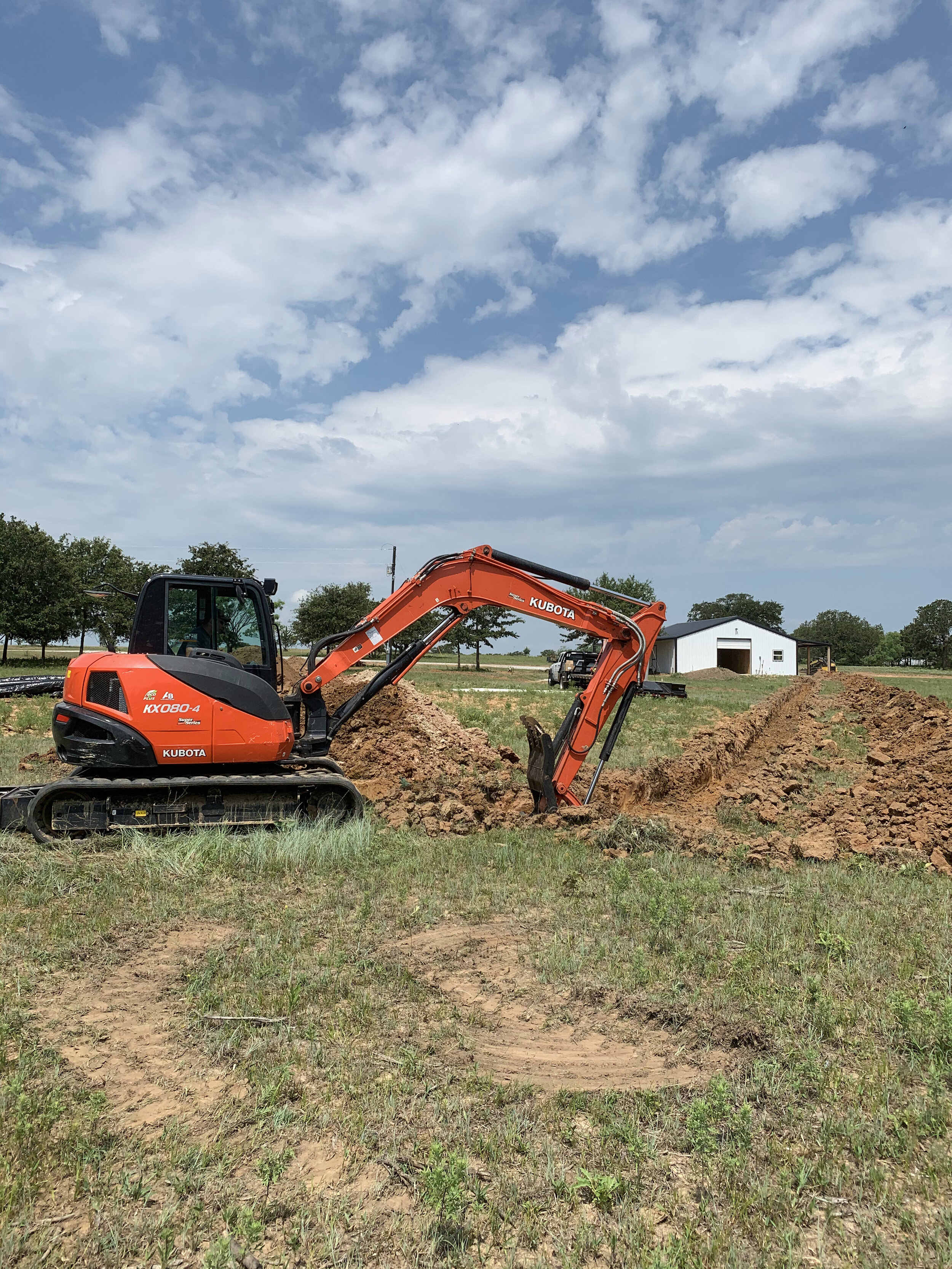 Digger for Septic Excavation