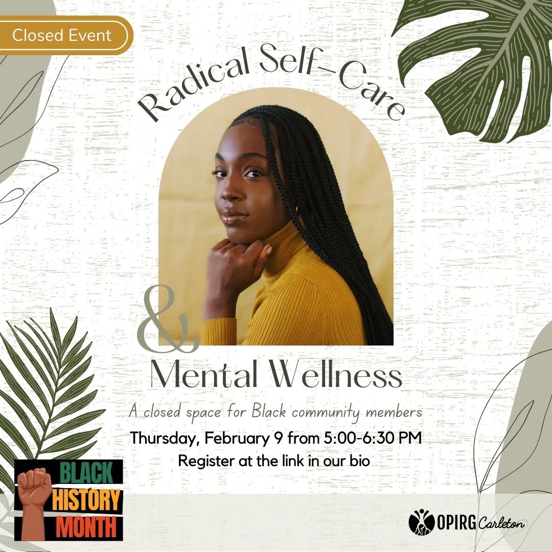 Radical Self-Care &amp; Mental Wellness: A Closed Workshop for African, Caribbean and Black (ACB) Community Members 🤎

Next Thursday, February 9 from 5:00-6:30 PM, join us for this closed workshop with artist, activist and educator Keosha Love (@keo