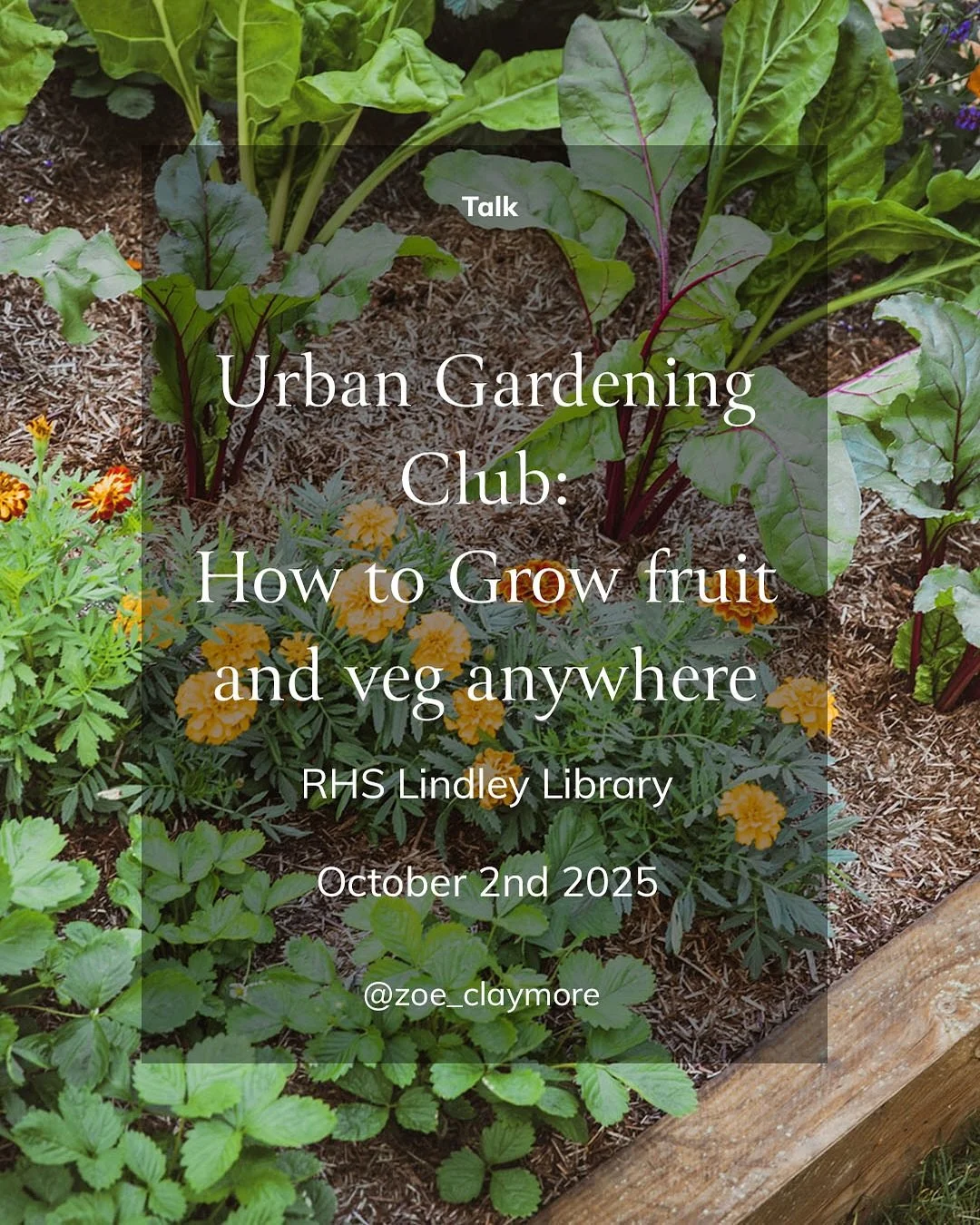 Want to grow fruit and veg come along and learn from @hunt_leigh (Top RHS plant advisor) and I all about it this Thursday 06:30pm&hellip; 

Q&amp;A afterwards &hellip; come on, you know your want your own potatoes next year! 

More info below 

https