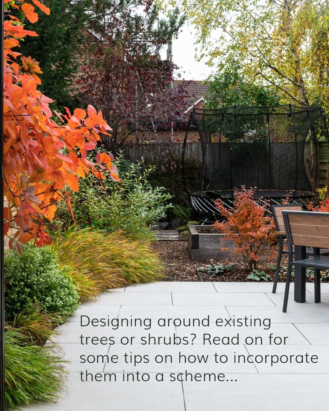 It&rsquo;s not always the easiest way to design a planting scheme, but whenever possible, we work with the trees and plants that are already in a garden&hellip; 

Taking everything out only to start again with new trees and shrubs is carbon intensive