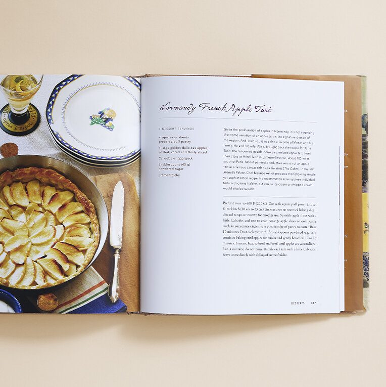 Monet's Palate Cookbook recipe and photo of Normandy French Apple Tart