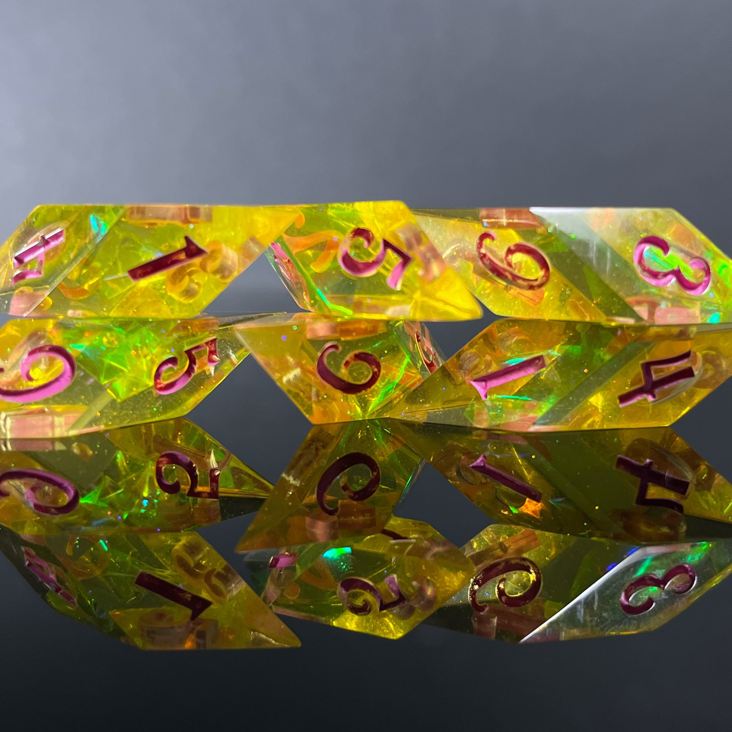 Blushing Lemonade set of d6s