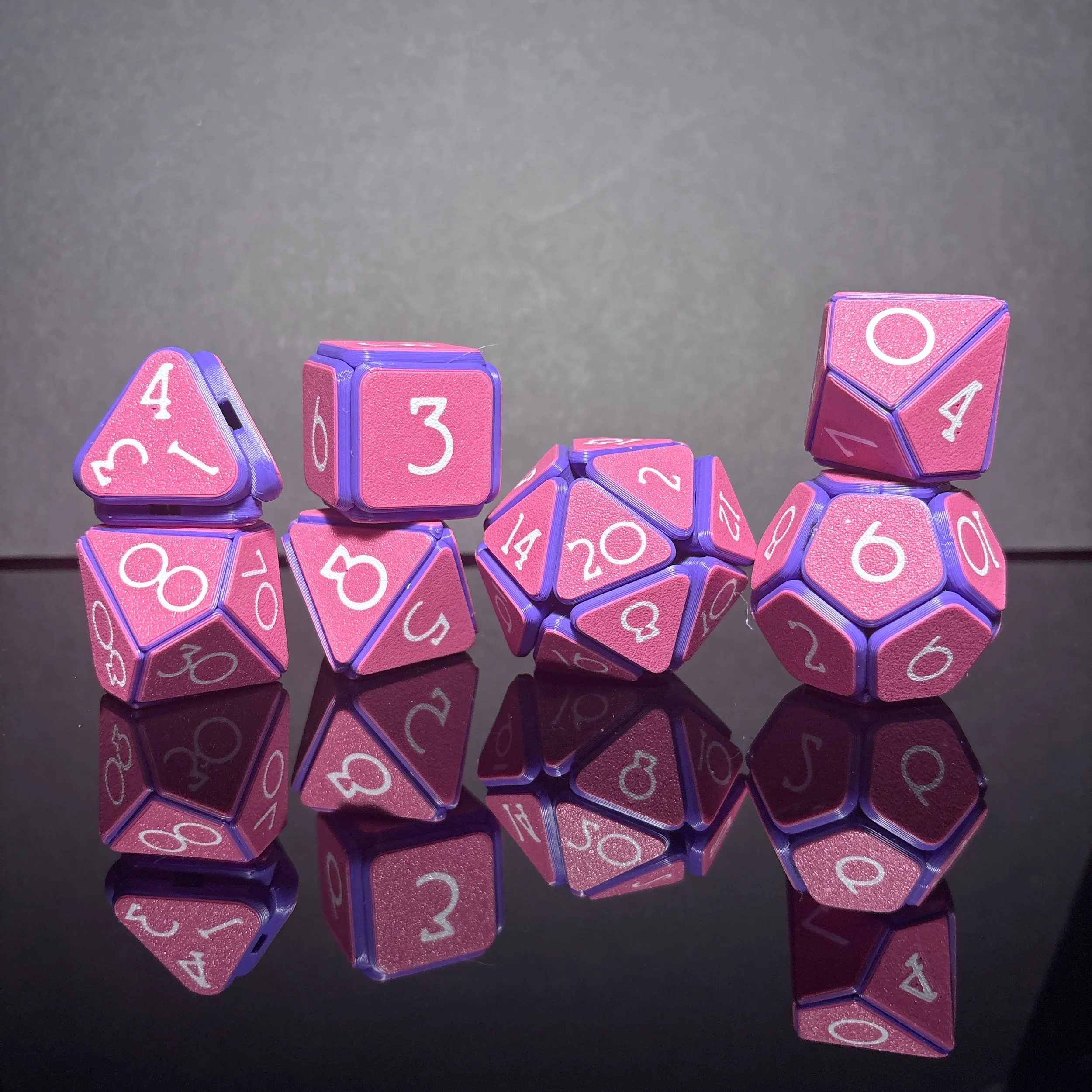 3D Printed Polyhedral Dice Fidget (Full Set)