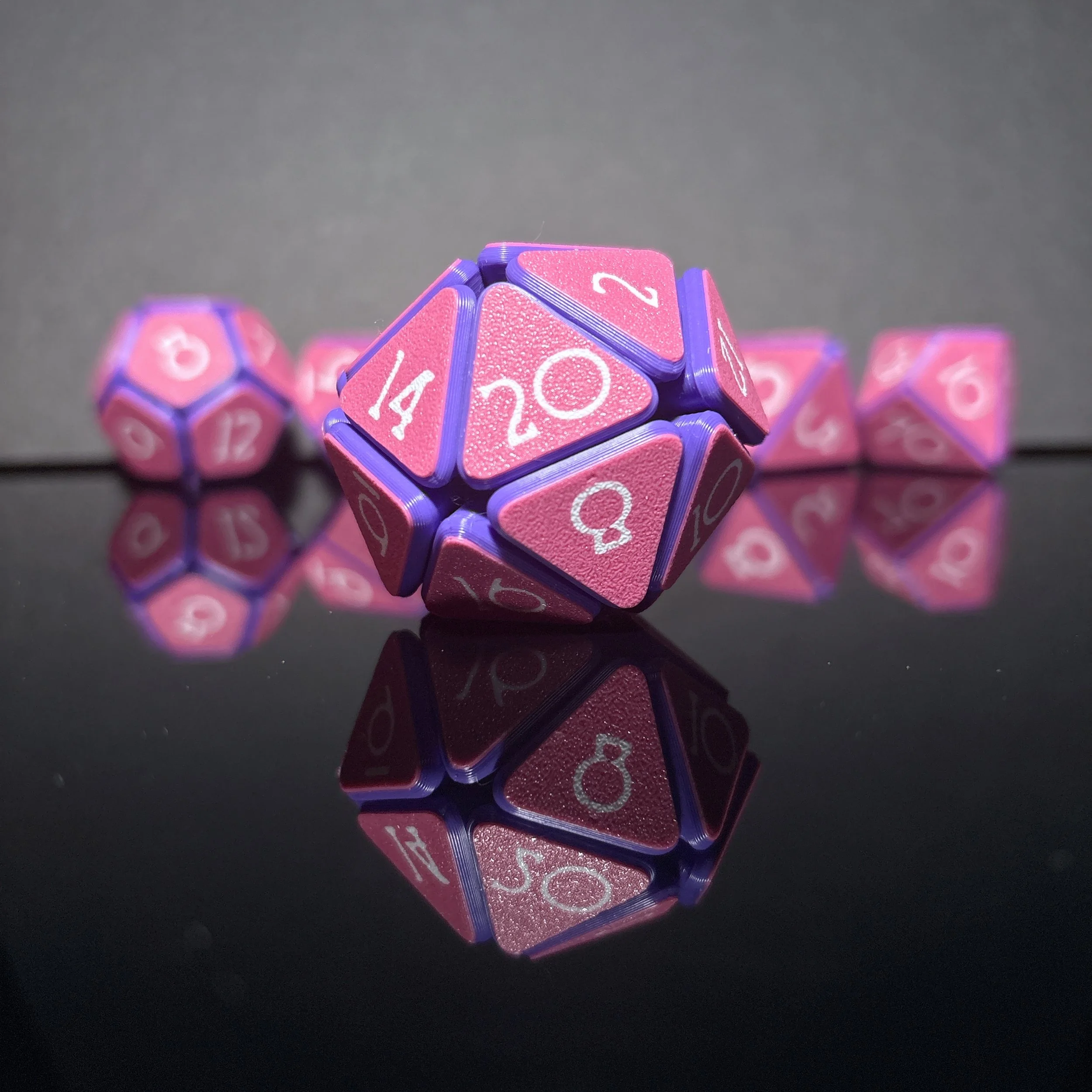 Custom 3D Printed Fidget D20