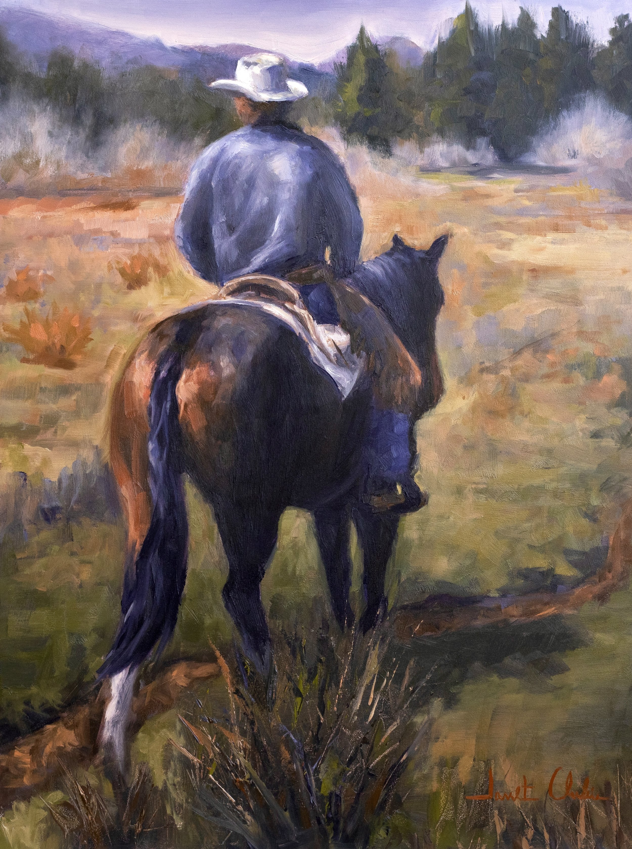 "Out West" 12"x16" oil - Now Available at Gallery SEWE SC