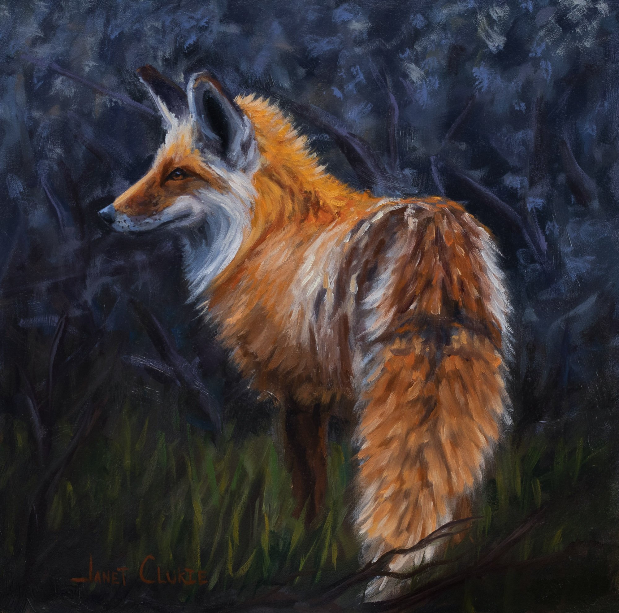 SOLD - "To Admire" oil 10"x10"