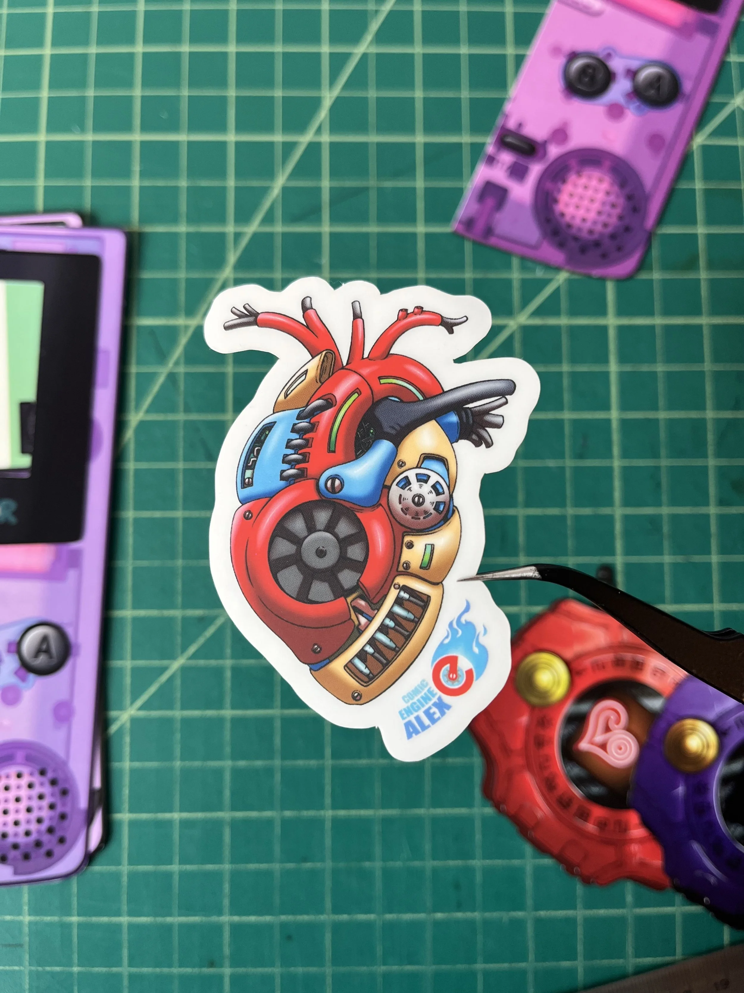 Turbo Heart Sticker