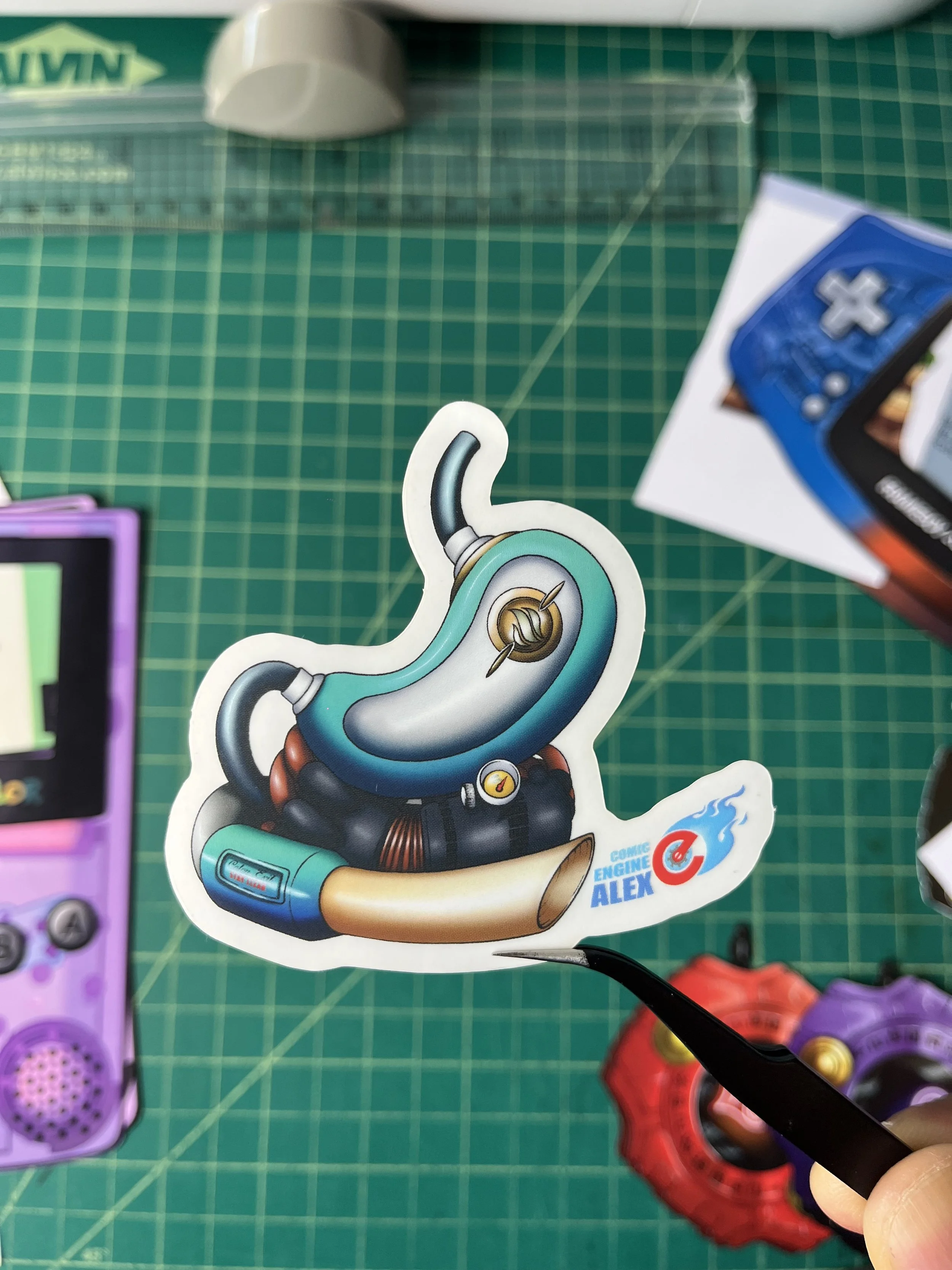 Stomach Tank Sticker