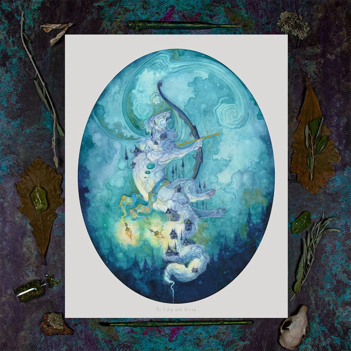'By Fang and Arrow' - fine art print