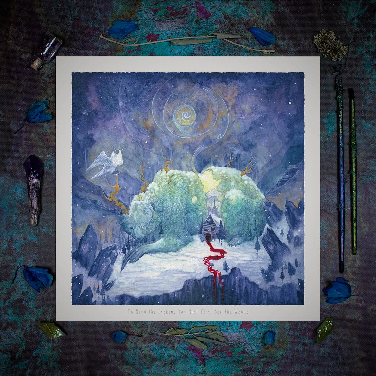 'To Mend the Broken You Must First See the Wound' - fine art print RETIRING