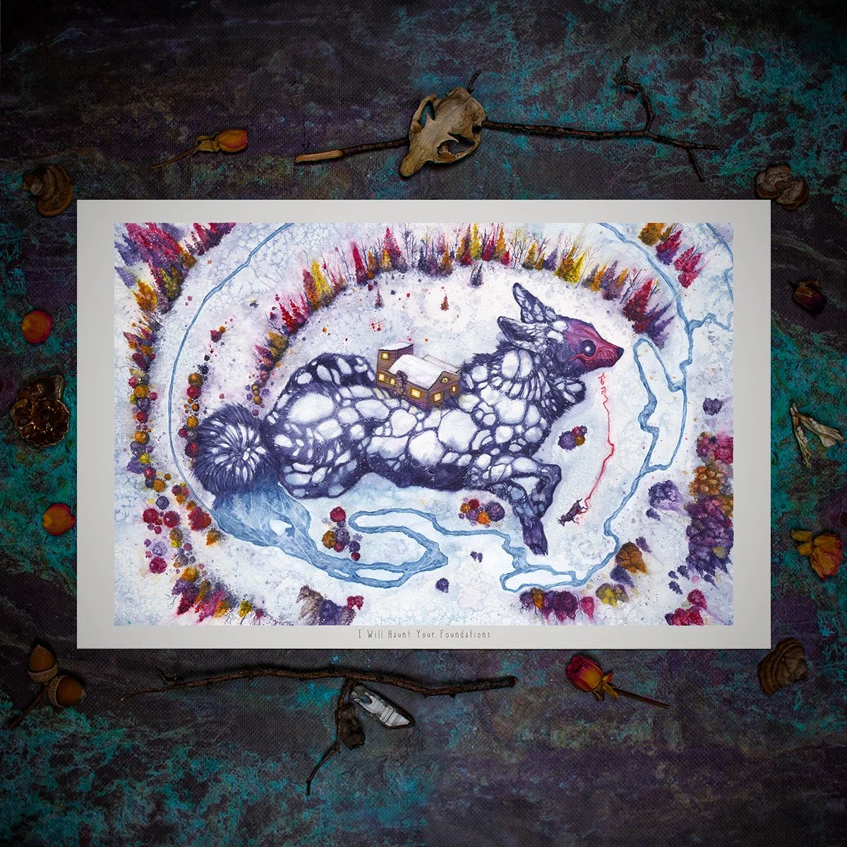 'I Will Haunt Your Foundations' - HAND EMBELLISHED OPTION