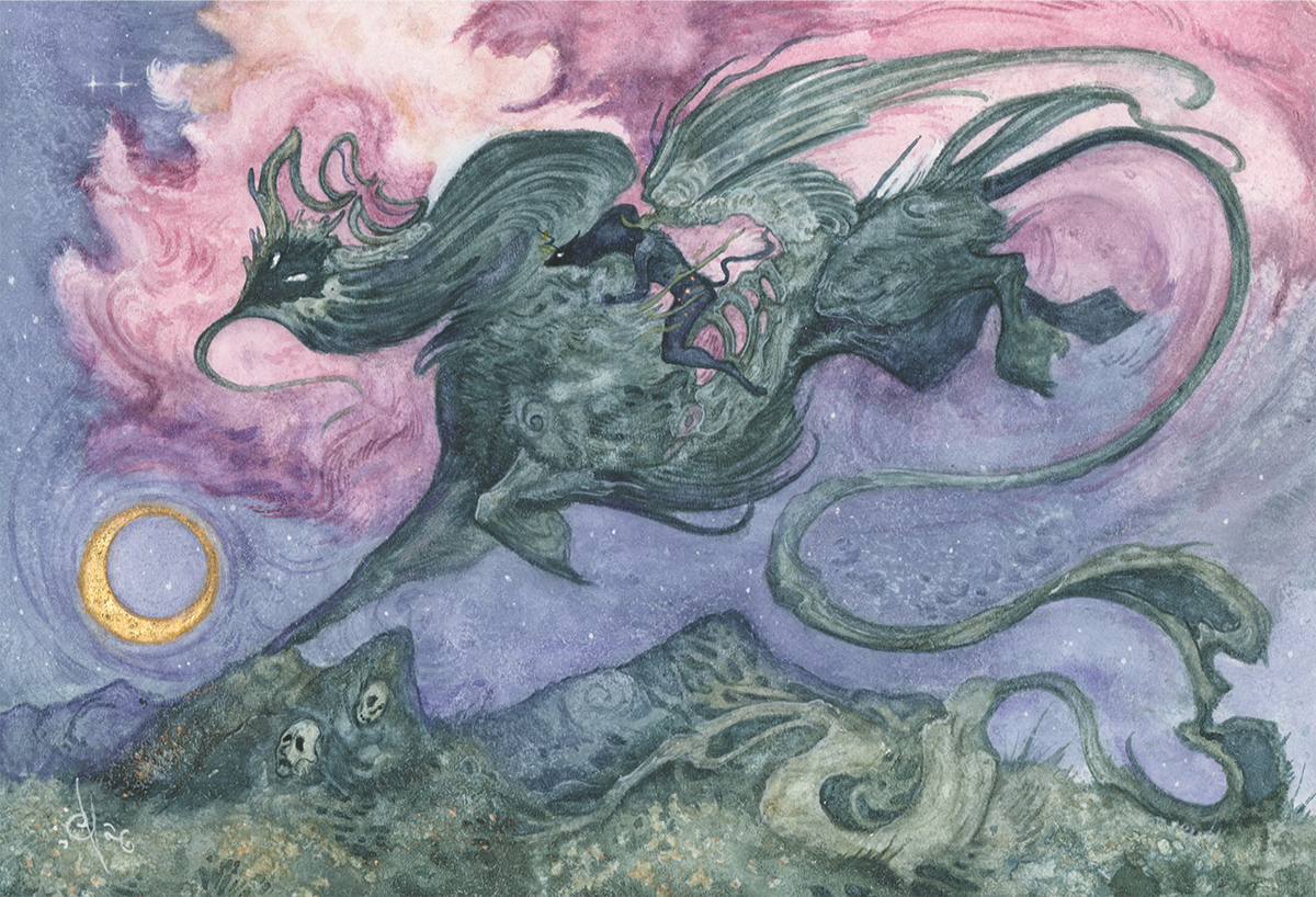 The Green Man
Cried by the cosmos, the original seed of the world of Berceau  
Beloved keeper of the orphaned unicorn daughter.
And yet, only the ghost stones could tell you who they really are.

While it isn’t known what happened to the parents of t