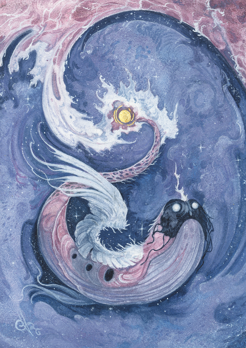 Ocean swell becomes cosmic
Bubbles glimmer in moonbeams

The world of Berceau is ever-changing, often more rapidly than the beings who call it home can adapt to. The cosmic sea, a tumultuous plain of water and starlight that cradles the small world, 