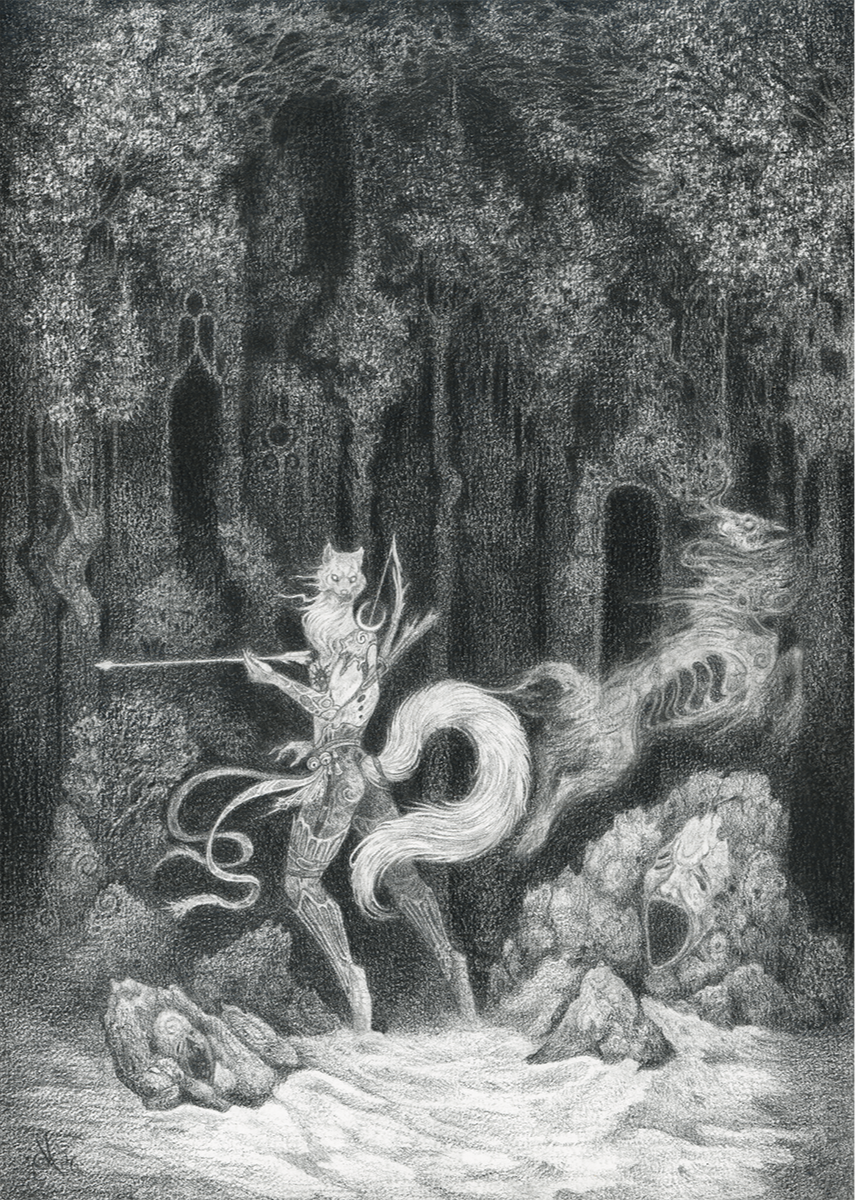 You're as restless as the ghosts that haunt the static snow of these woods. You can't let go, can't abandon that which you've held so tightly to, even as you crumble into the numerous ruins of the castles that came before you. Fear not, for the shado