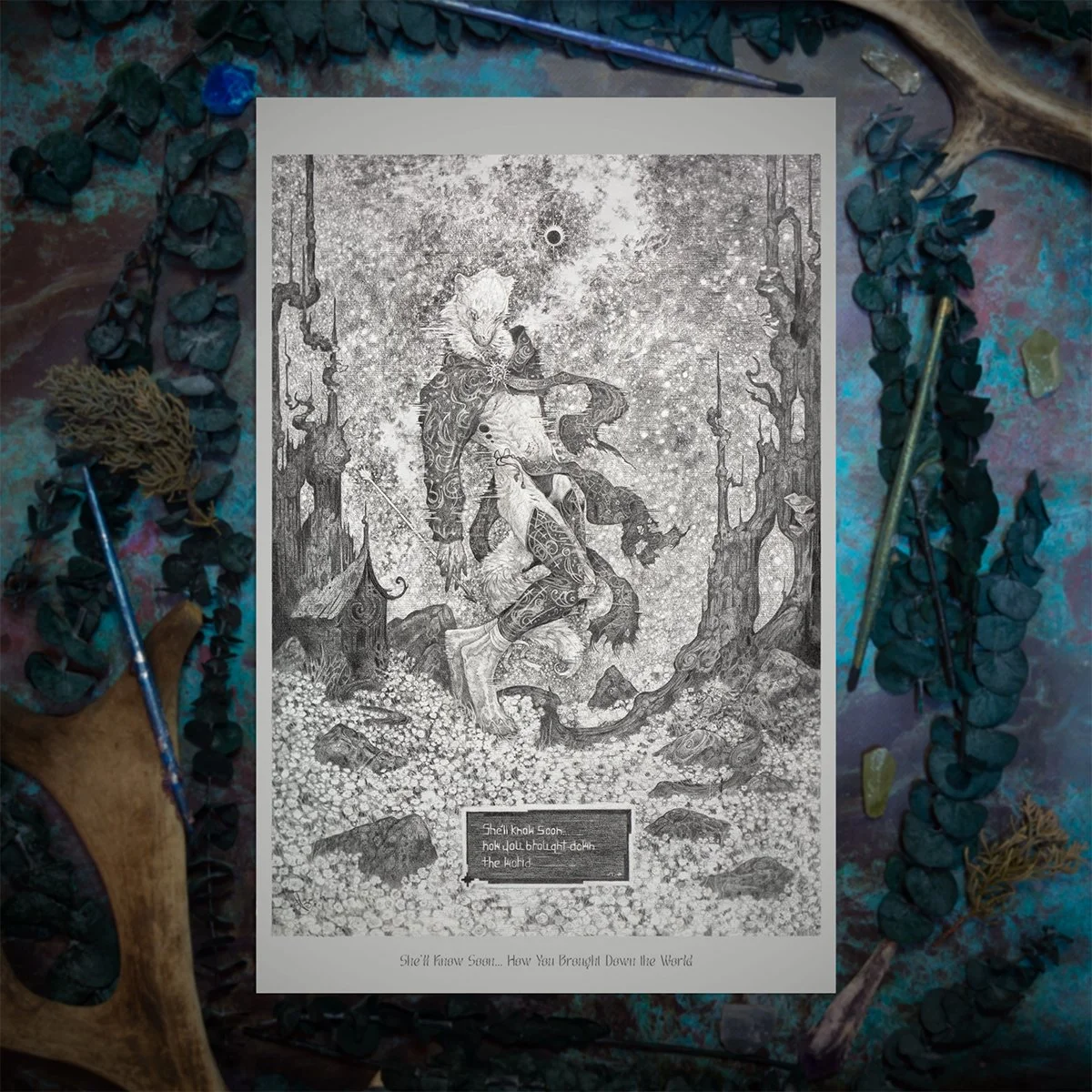 NEW 'She'll Know Soon...How You Brought Down the World' - fine art print