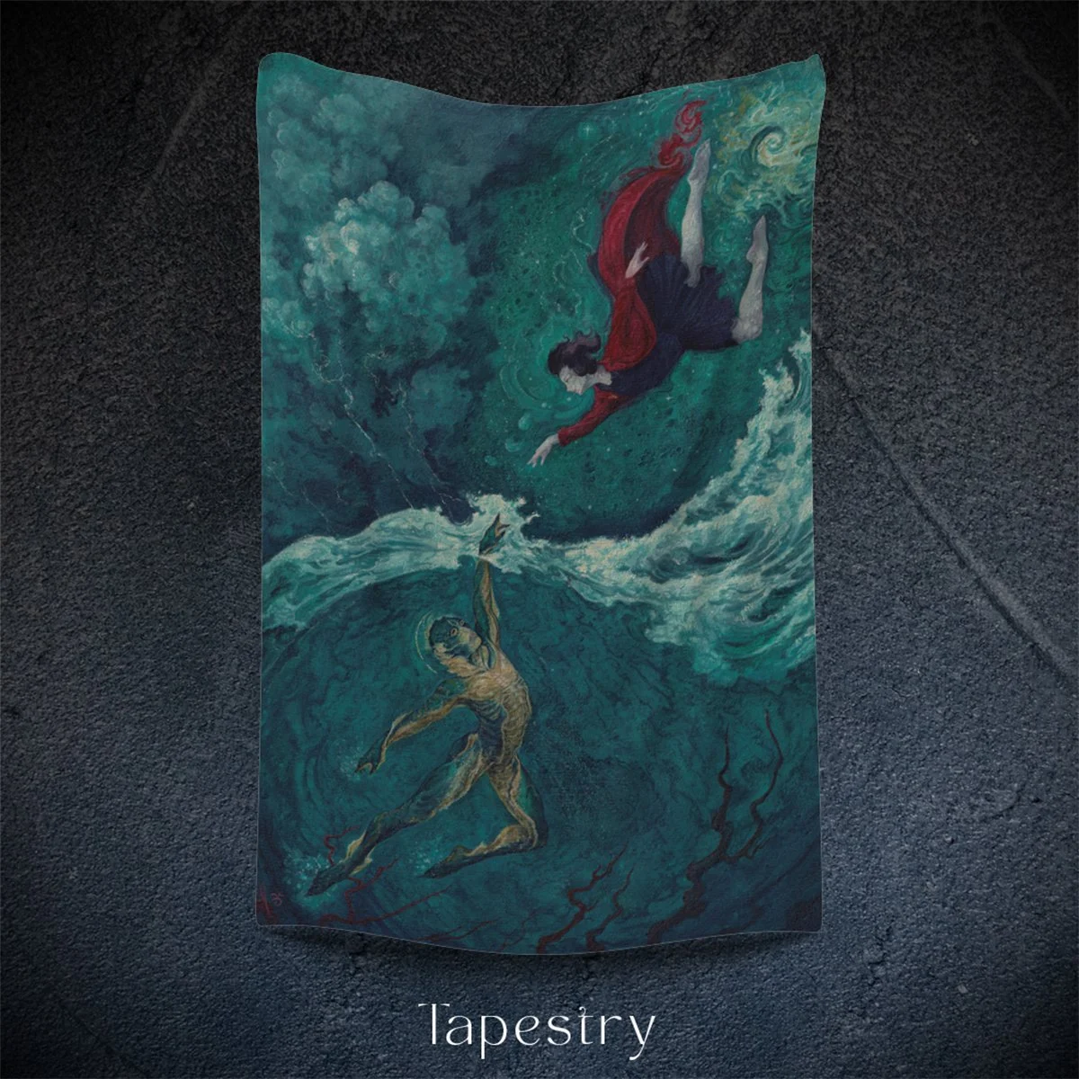 Your Voice a Song An Ocean Deep - Guillermo del Toro- Shape of Water - Tapestry - Aria Fawn.jpg