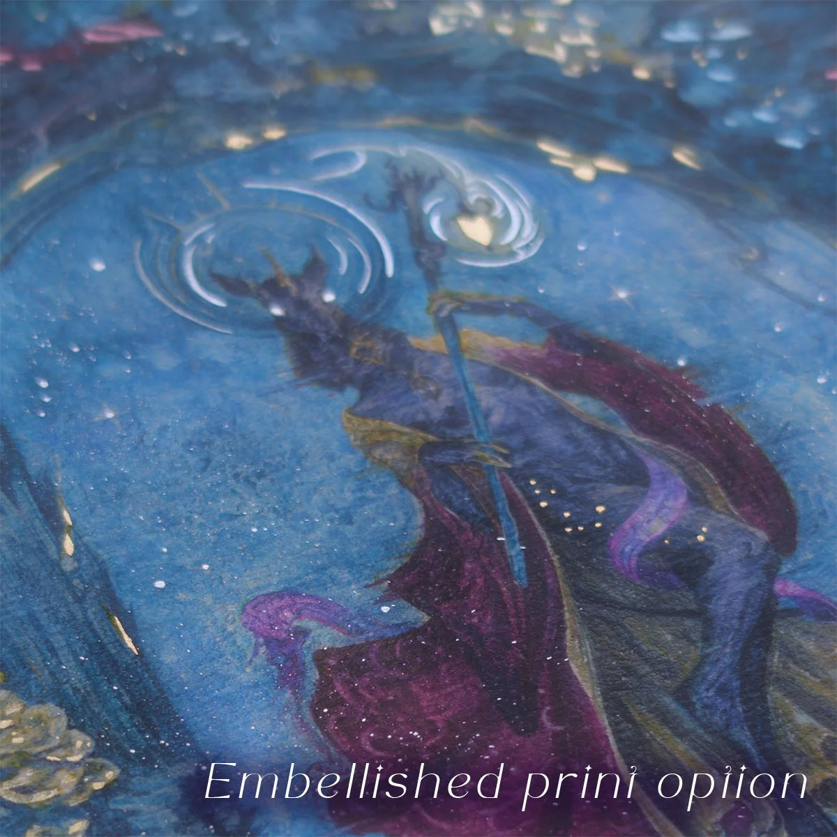 (12x12) AYou’re Haunted by a Familiar Light-watercolor-print-aria-fawn - Embellished 3.jpg