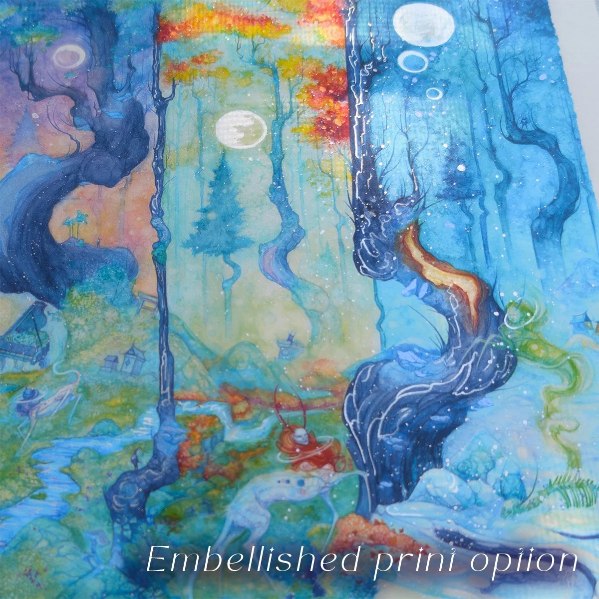 (12x12) Whistled Understory-watercolor-print-aria-fawn - Embellished 3.jpg