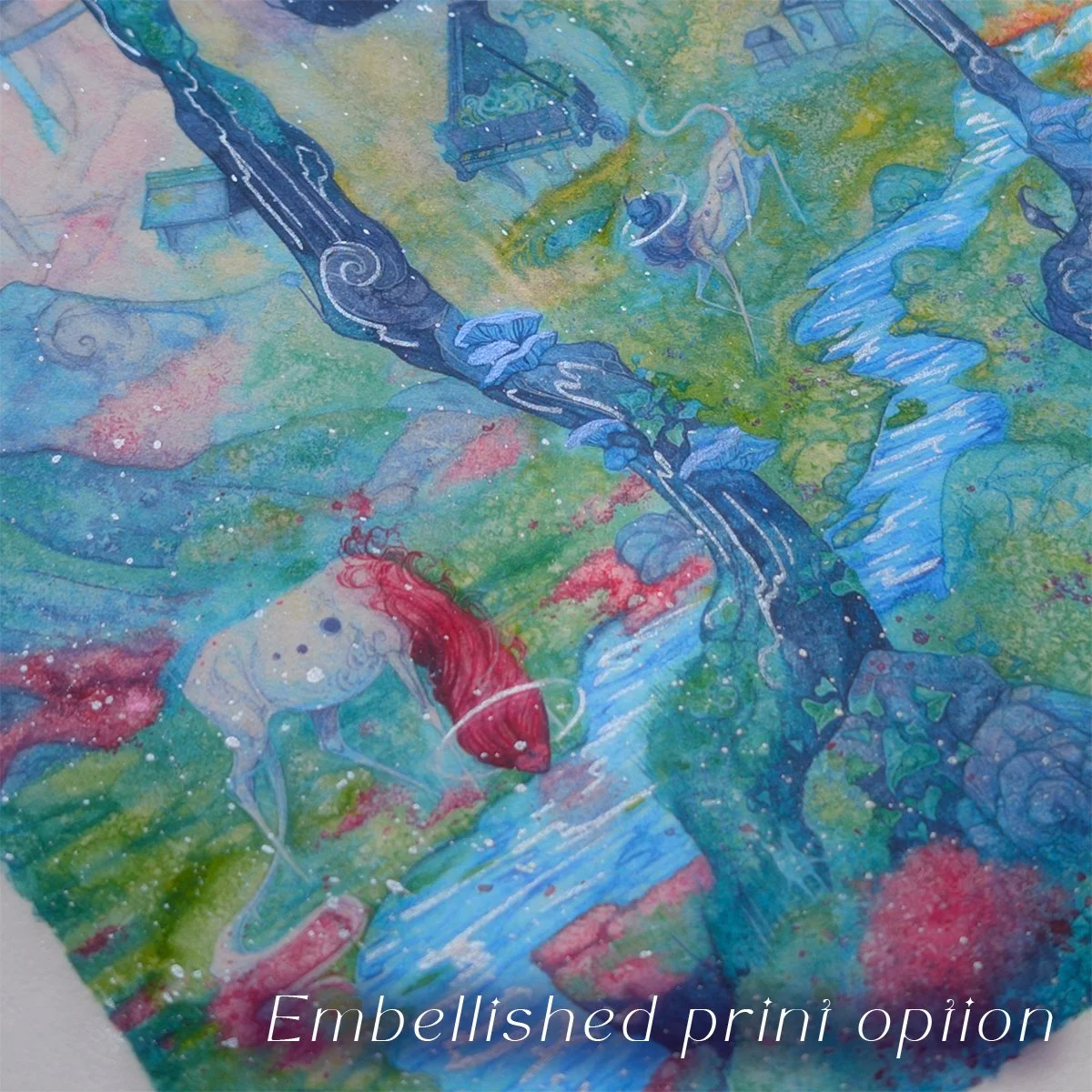 (12x12) Whistled Understory-watercolor-print-aria-fawn - Embellished 2.jpg