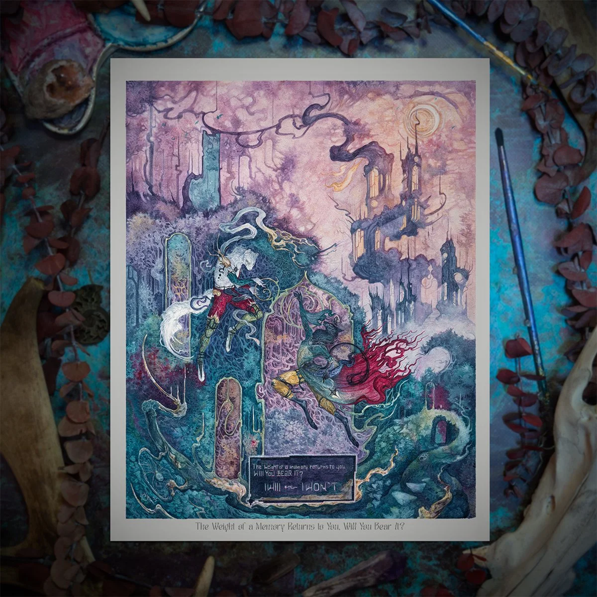 NEW 'The Weight. of a Memory Returns to You, Will You Bear It?' - HAND-EMBELLISHED OPTION
