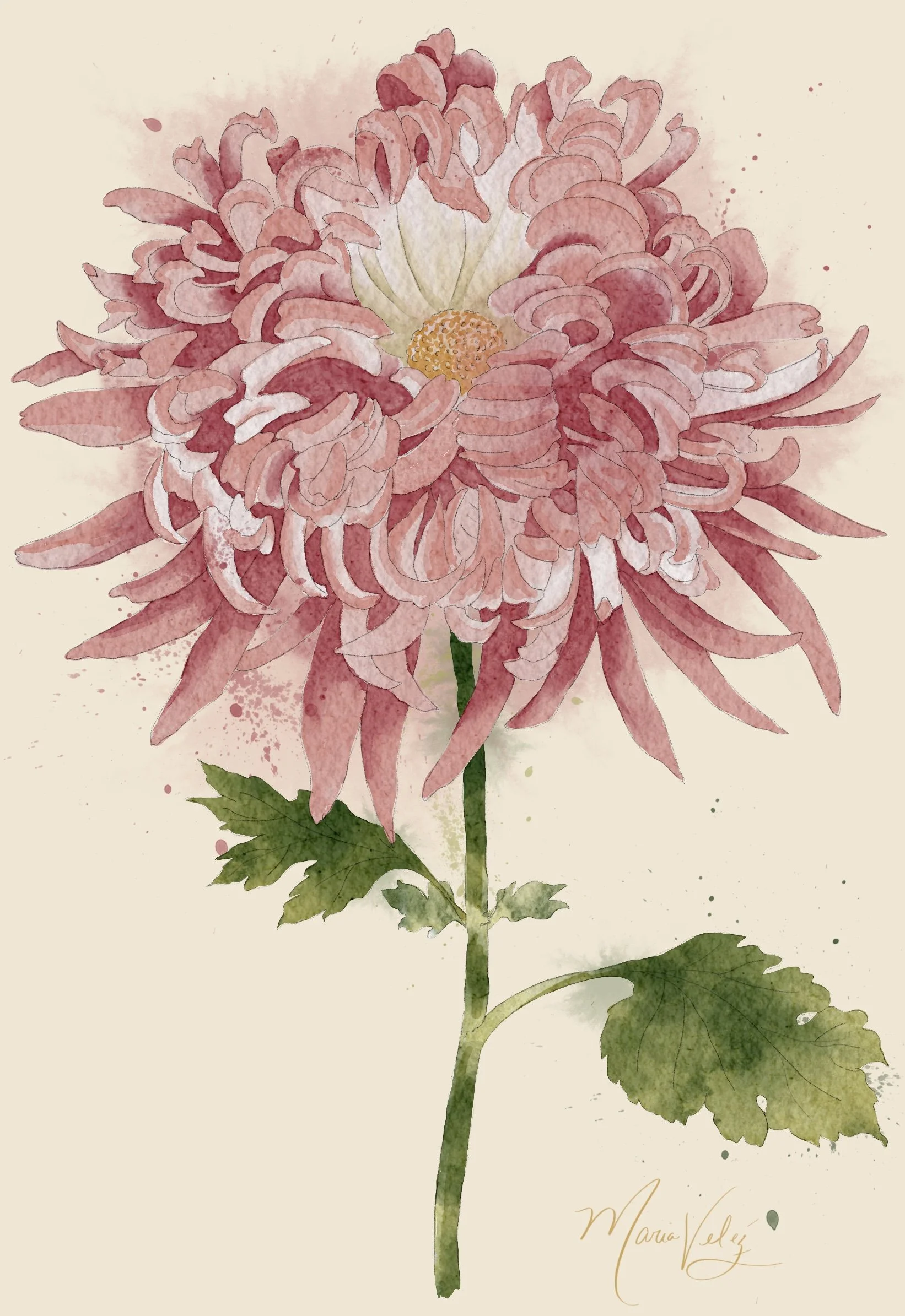 Untitled Digital watercolor painting 2023