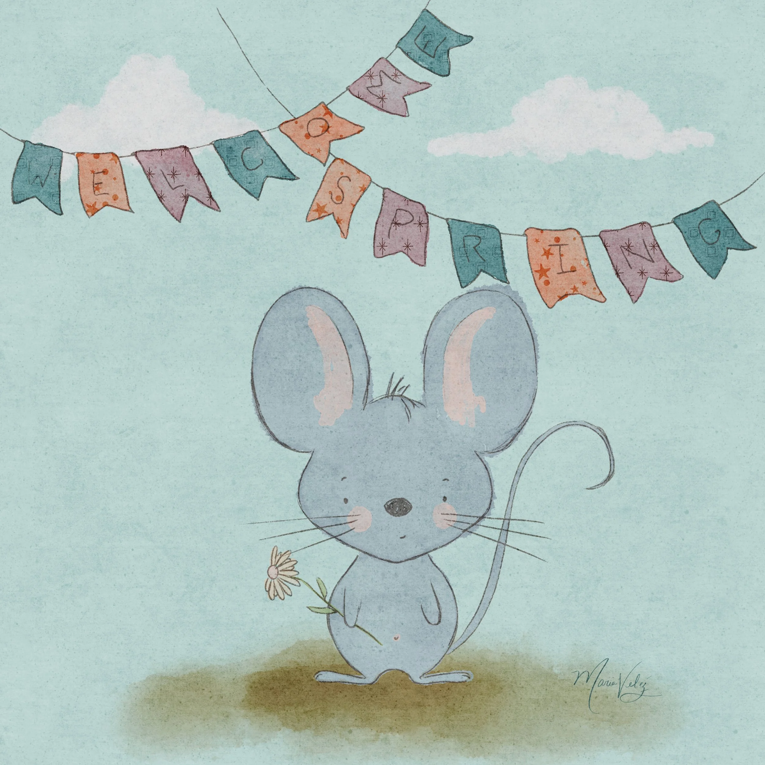 Welcome Spring Mouse 2023