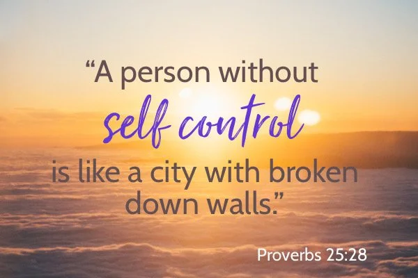 The first step in evaluating potential discipline for your child is learning self-control of our own emotions. “A person without self-control is like a city with broken down walls.” Proverbs 25:28