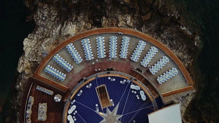 Athena &amp; Adam, moving through the day with an ease that comes from being deeply connected. Stunning setup @grandresortlagonissi  by @rockpaperscissorsevents 
@sandyandodysseas
@atelier_invitations
@white_lilac_rentals
@stylebox_rentals
@theletter