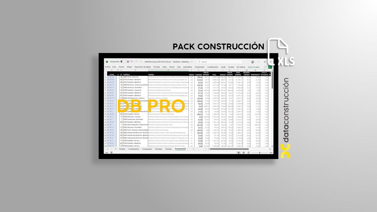 DB PRO XLS — Pack Construcción (Venezuela) | Edición Trimestral 1/2026 (Enero–Marzo)