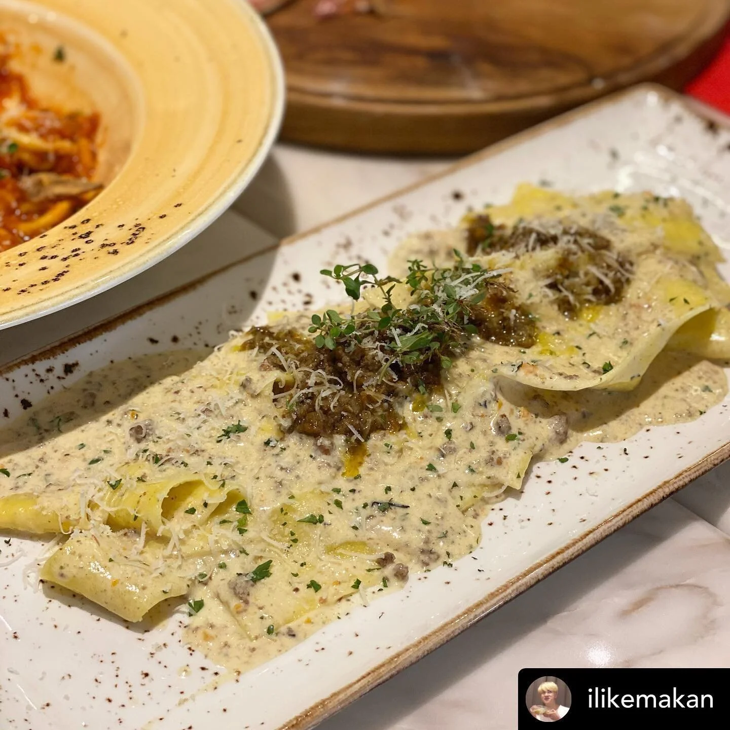 @ilikemakan GRAZIE ❤️Posted @withregram • @ilikemakan spaghetto serpong 
#ilikemakanserpong