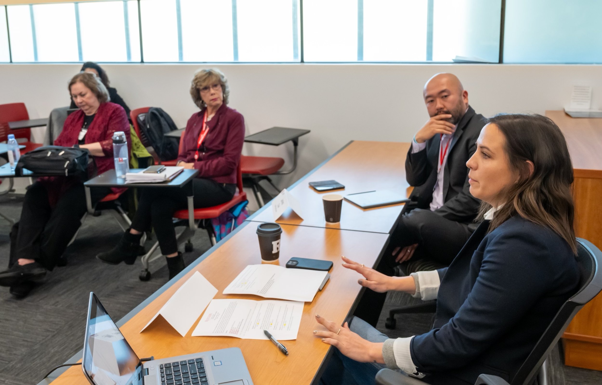 Colleen leads a panel .jpg