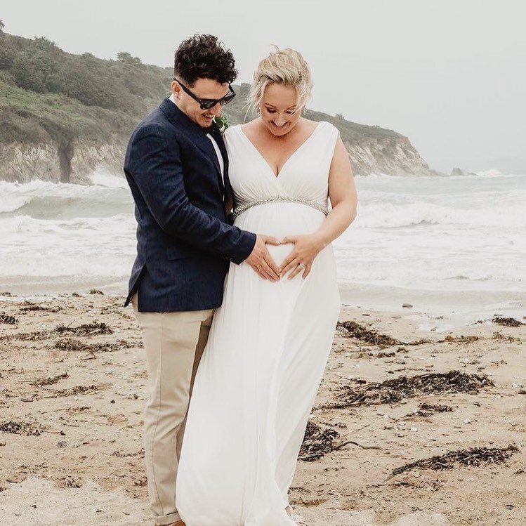 Today we celebrate being one step closer to normal &amp; creating moments as special as this. Cheers to that!! 🥂 

How stunning does my bride look from back in 2019, 27 weeks pregnant on her wedding day 😍🥰

#weddingsofcornwall #cornishwedding #mak