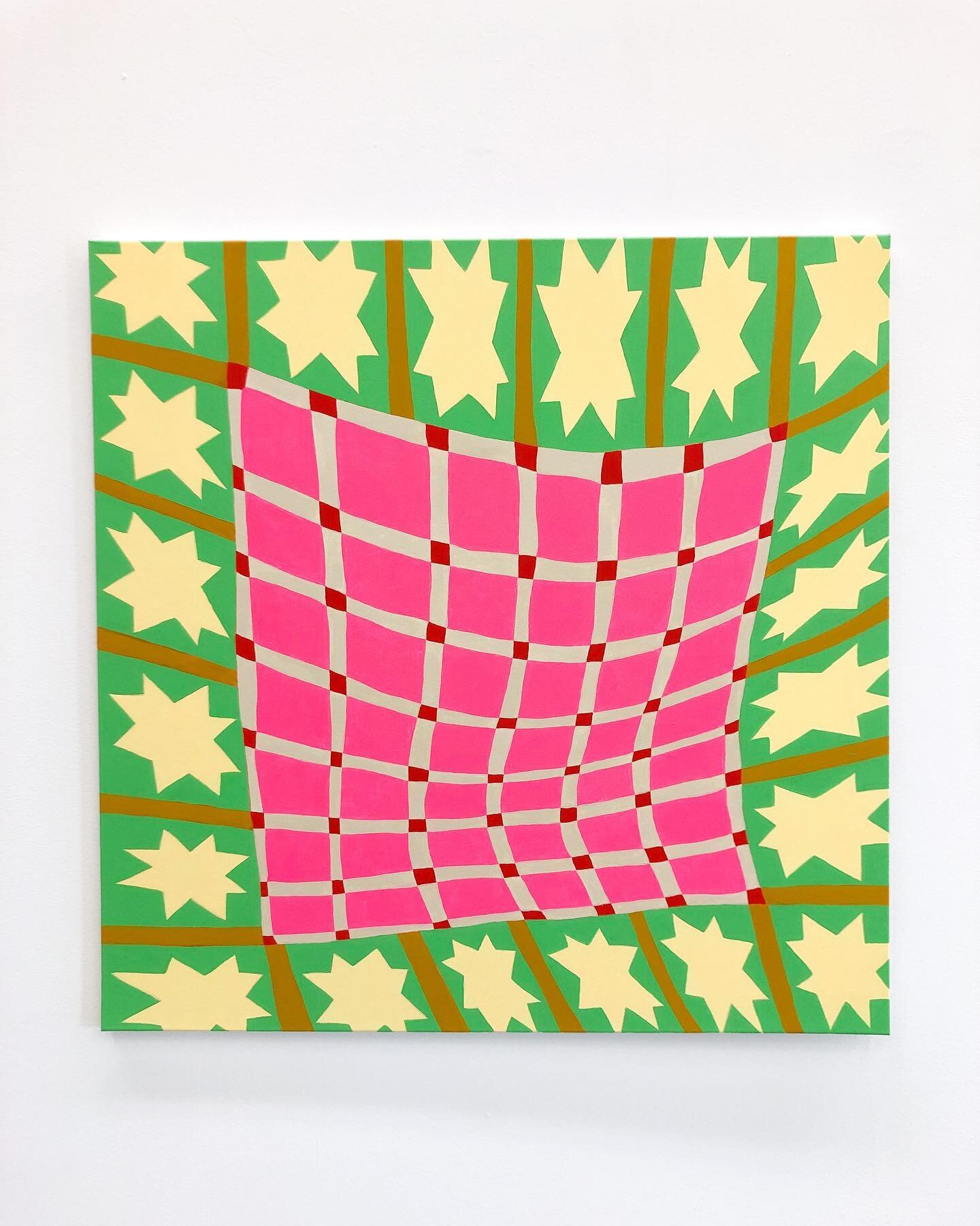 Been thinking a lot about the concept of care in relation to my practice. After working with fabric patterns for a while I felt like it was time to paint a quilt which is a great metaphor for comfort, patience, and generosity. All the things a sick g