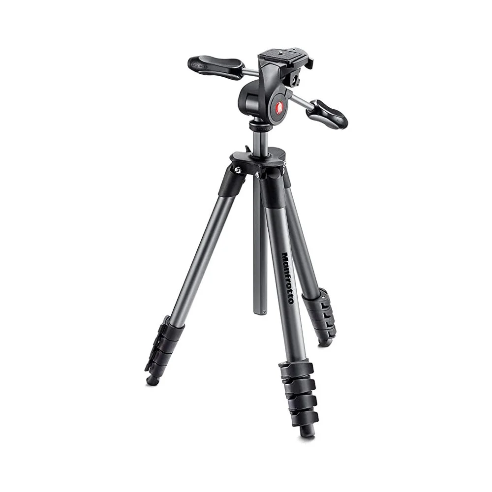 Manfrotto Compact Advanced Aluminium Tripod with 3 Way Head
