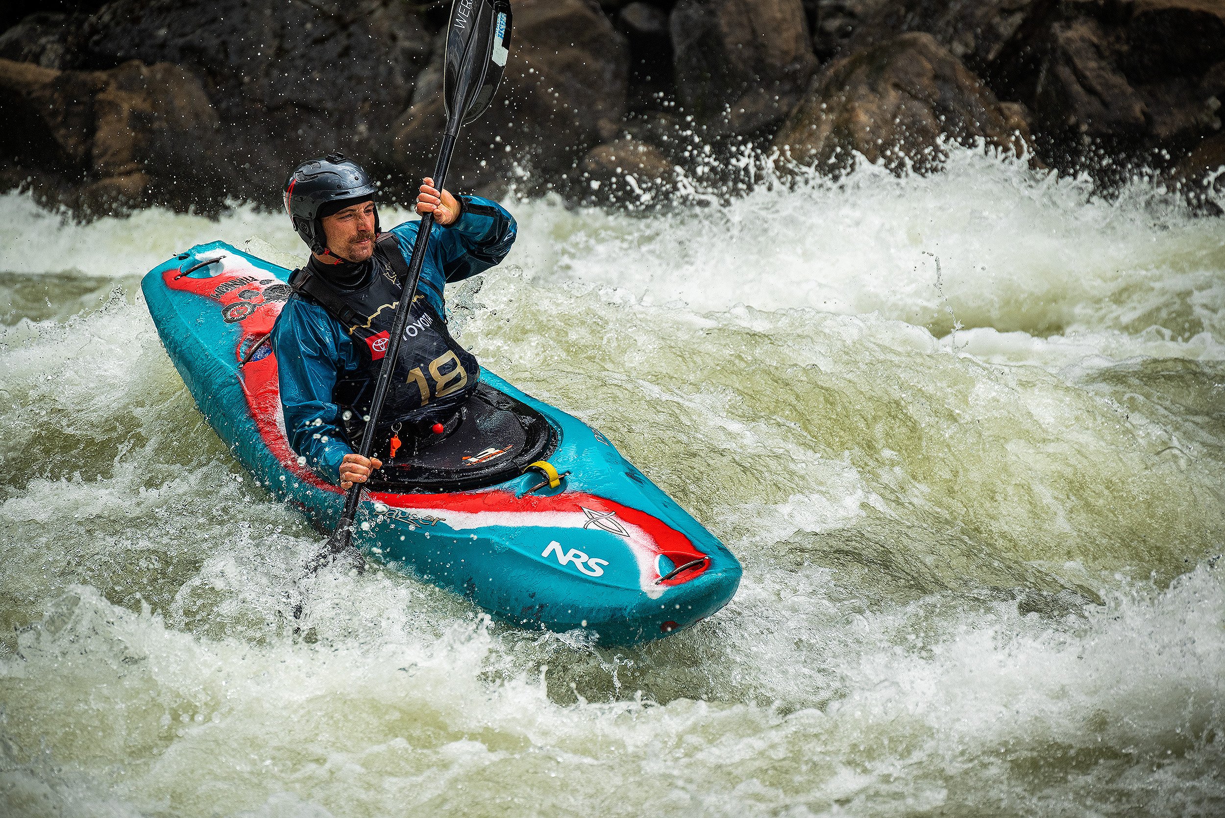 Competitor in North Fork Championship, Idaho