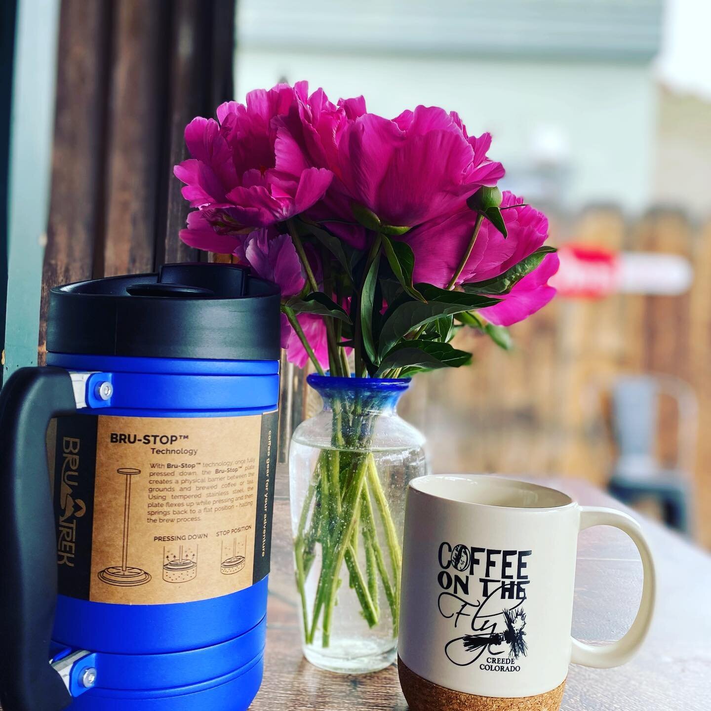 Check out these 32oz Brutrek French Presses!! This rugged construction press is perfect at home, in the RV, or camping. It&rsquo;s shatterproof and delivers a smooth brew w/I the grounds! Come see for yourself.