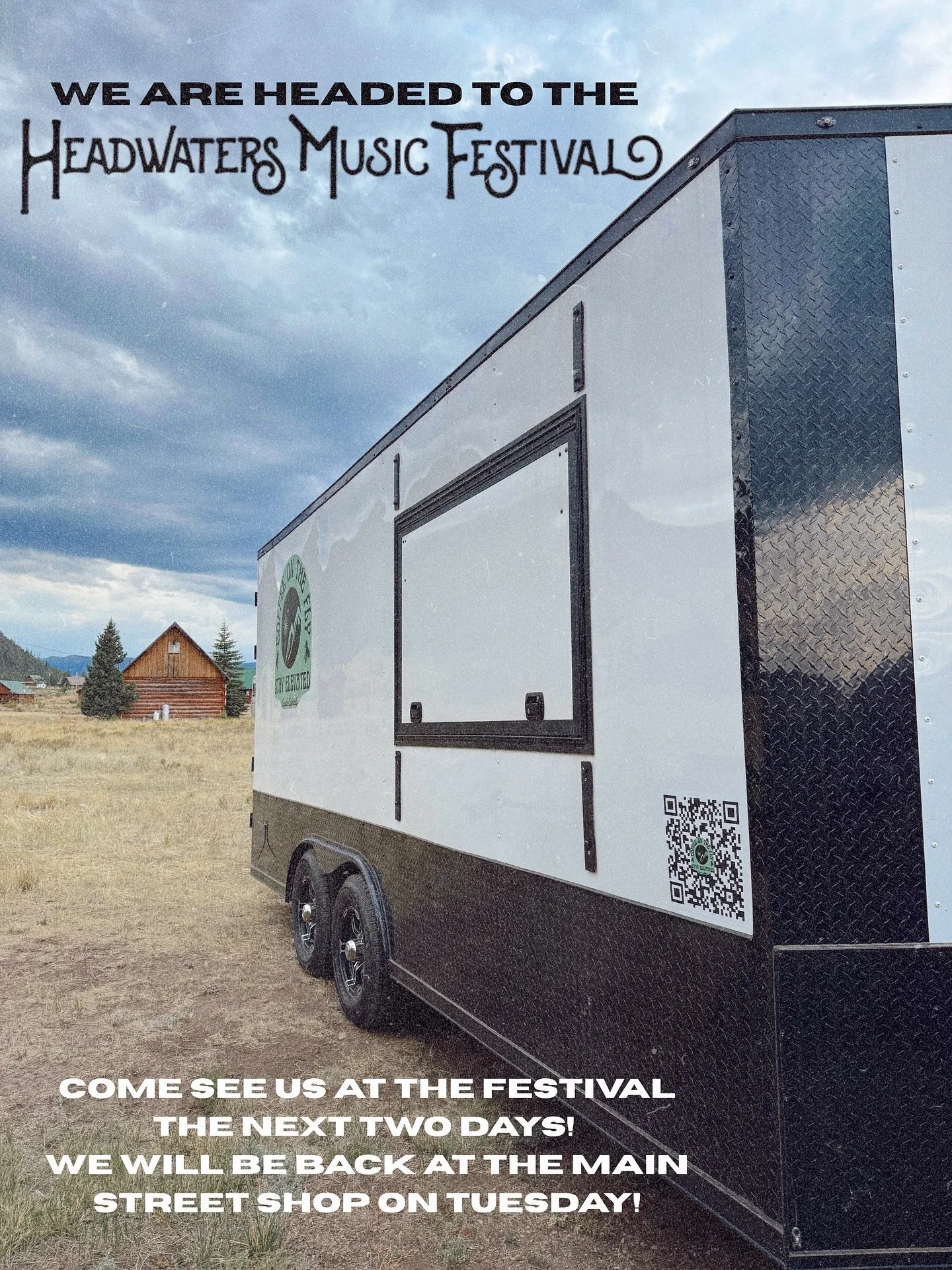 So excited to be at the @headwaters_music_festival the next couple of days, but that means not being at the main shop! If you’re there come see us, otherwise, we will see you at 8 am on Tuesday!! π«ΆπΌ