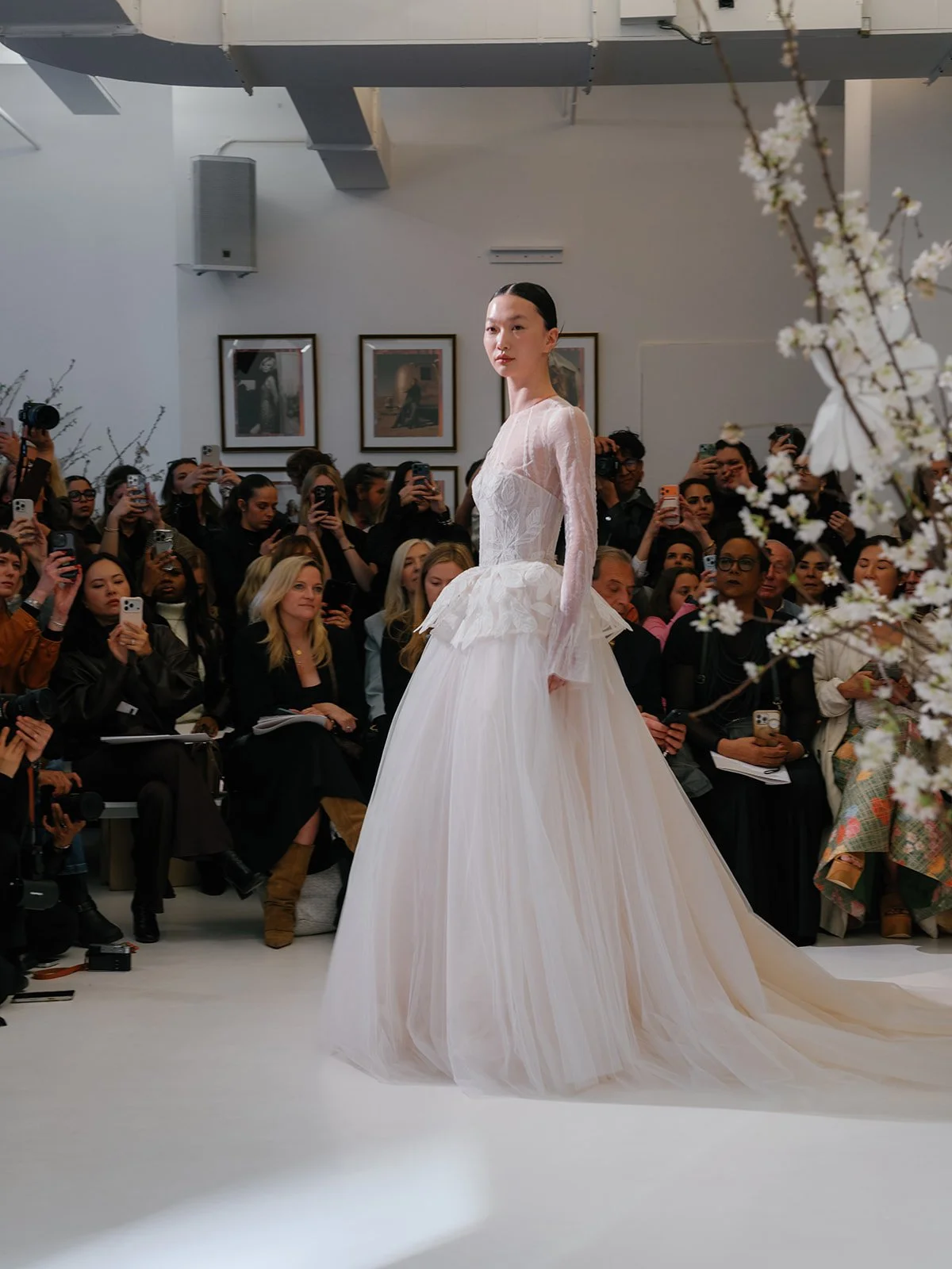 peplum wedding dress top bridal fashion trend mira zwillinger